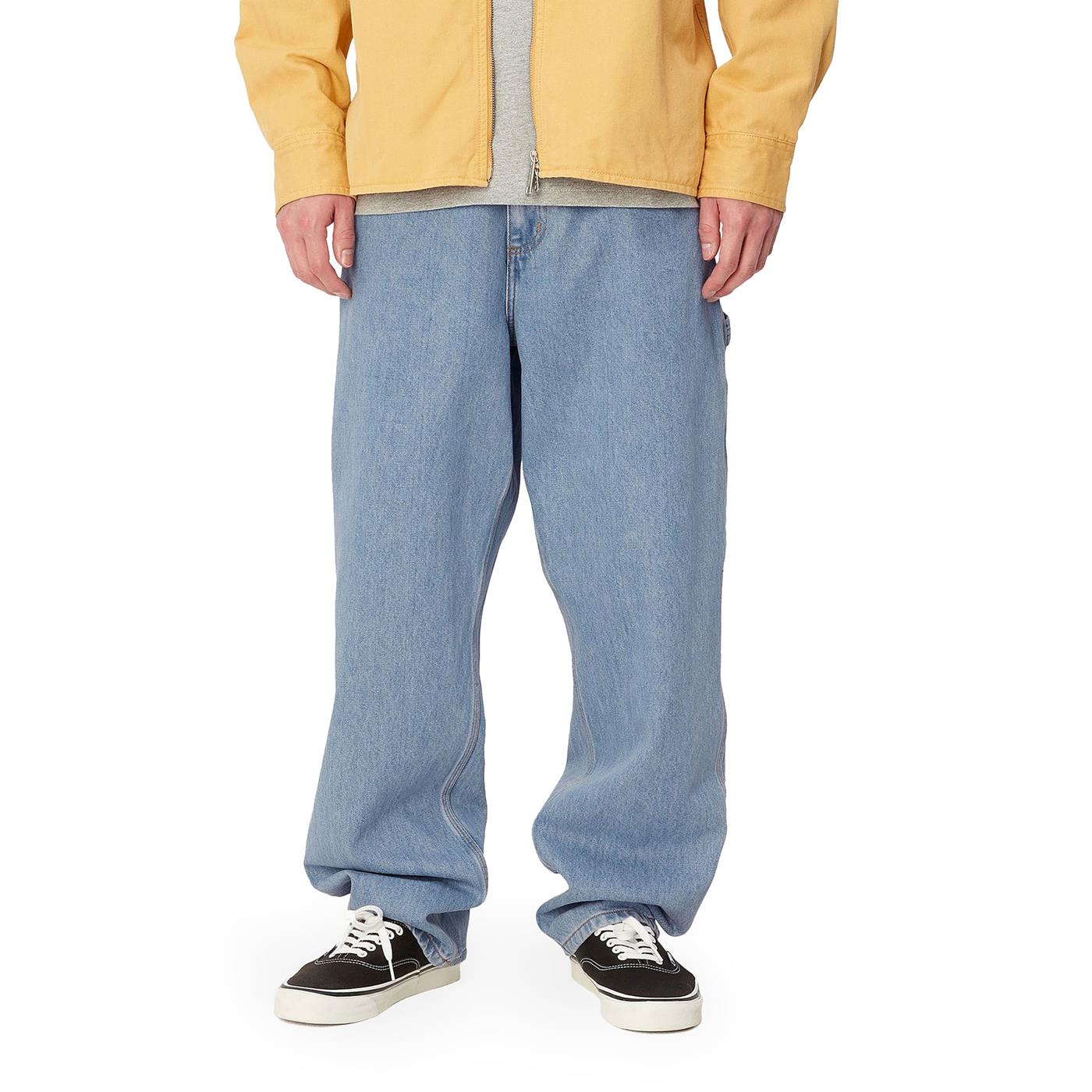 Carhartt WIP Single Knee Pant Blue Stone bleached - I0320240112