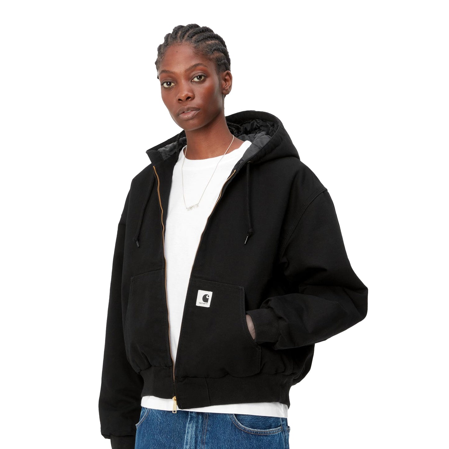 Carhartt WIP W OG Active Jacket Black rinsed - I0322388902