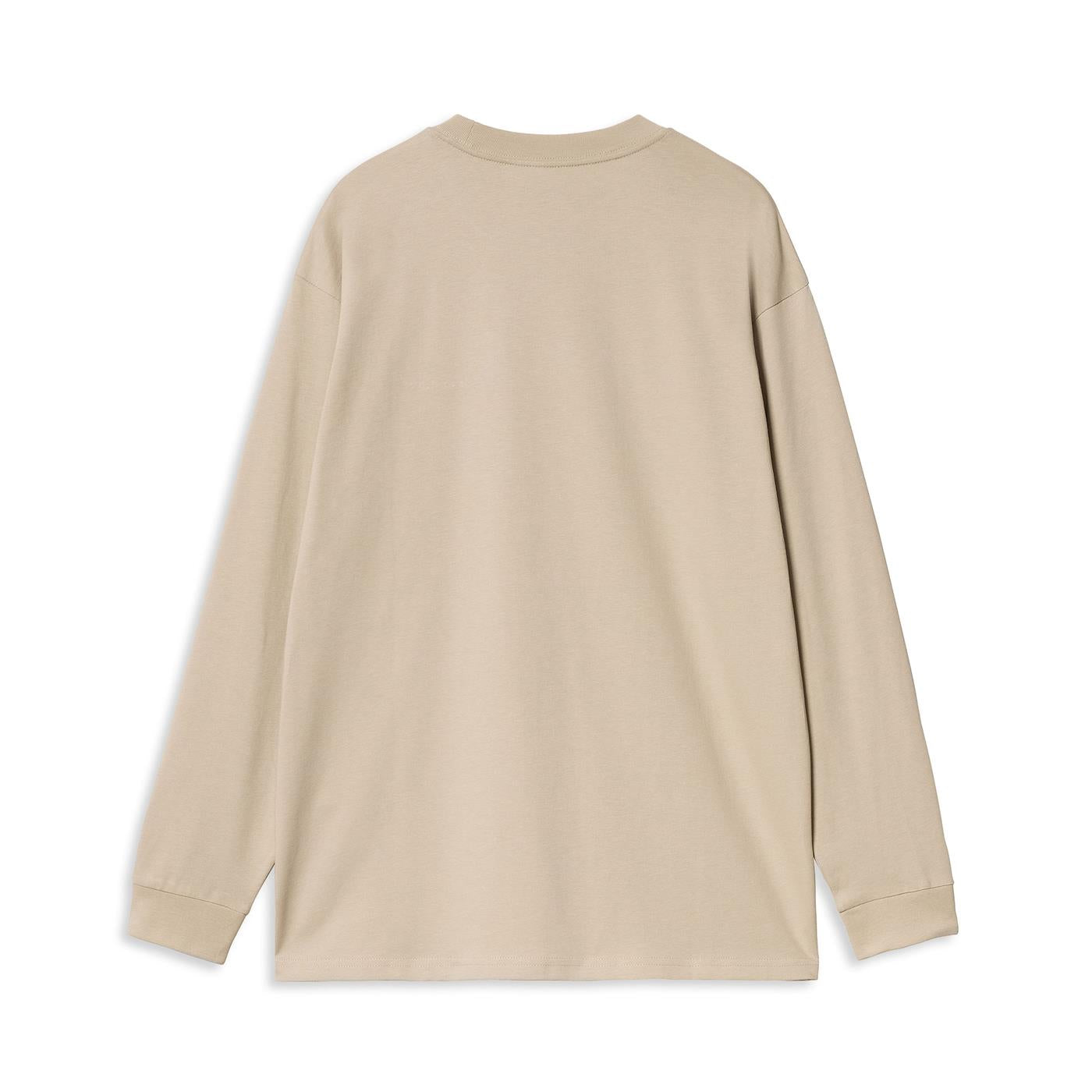 Carhartt L/S Script Embroidery T-Shirt Wall/Black - I032306AWXX