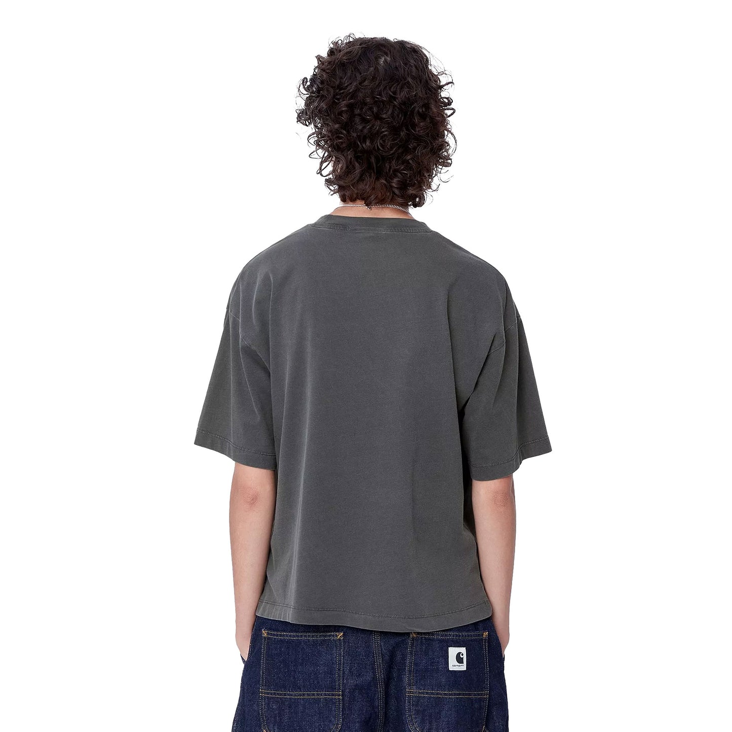 Carhartt WIP W S/S Nelson T-Shirt Graphite garment dyed - I03305187GD