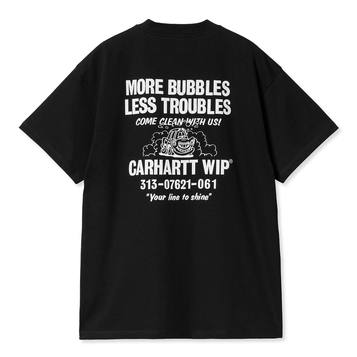 Carhartt WIP S/S Less Troubles T-Shirt Black/White - I0331870D2XX