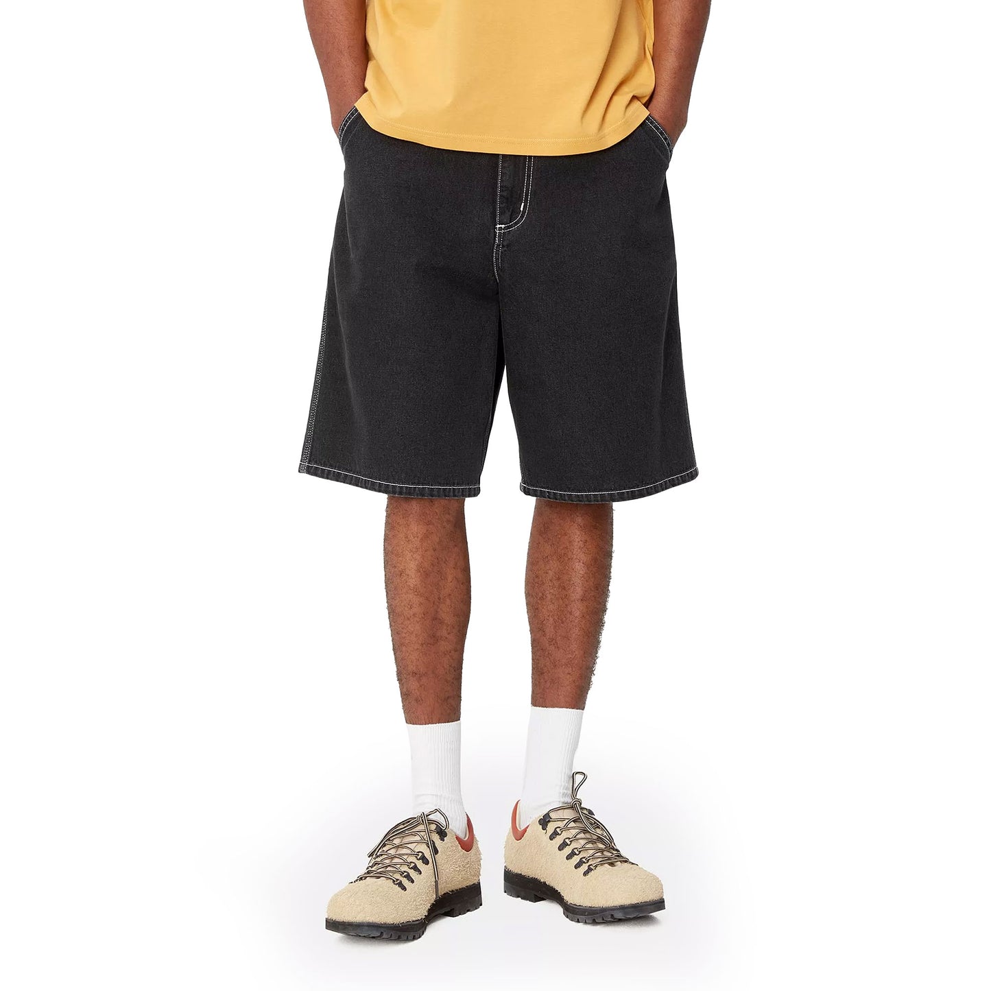 Carhartt WIP Simple Short Black stone washed - I0333338906