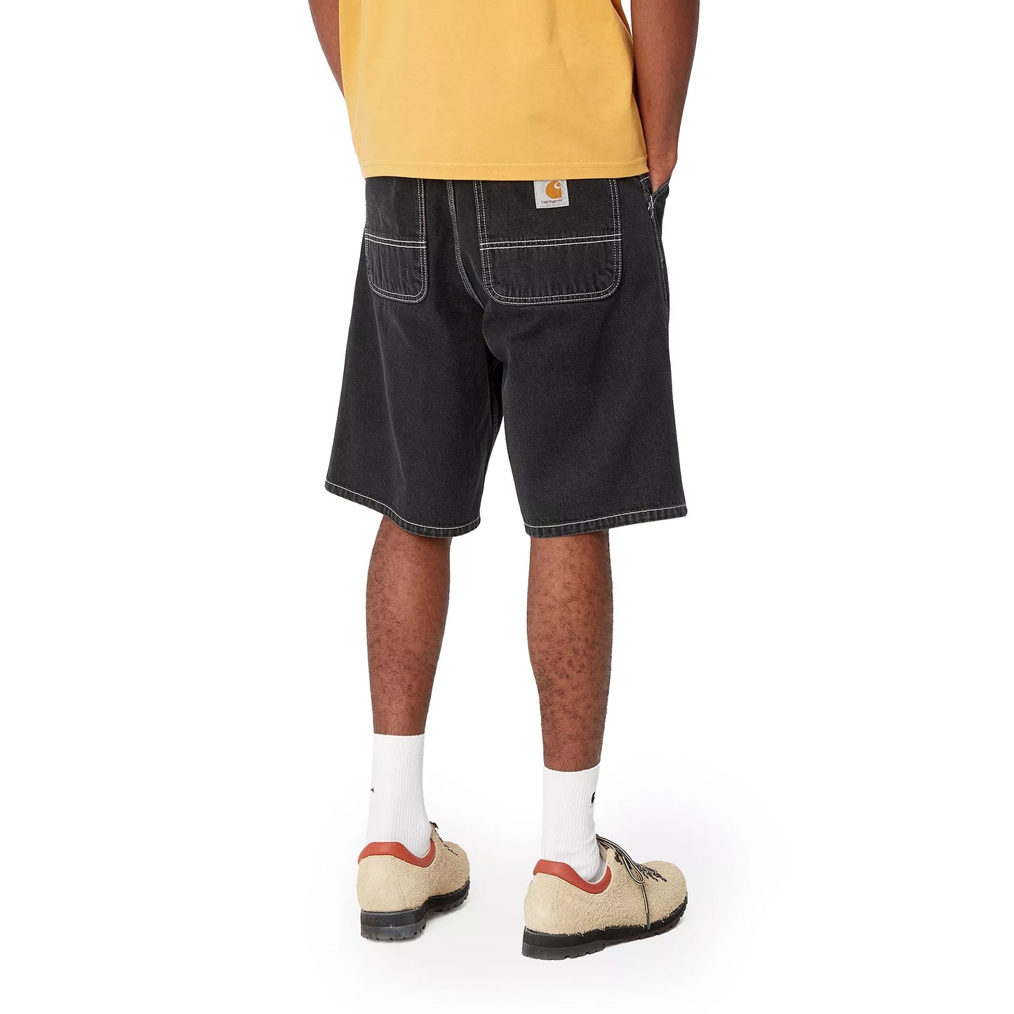 Carhartt WIP Simple Short Black stone washed - I0333338906