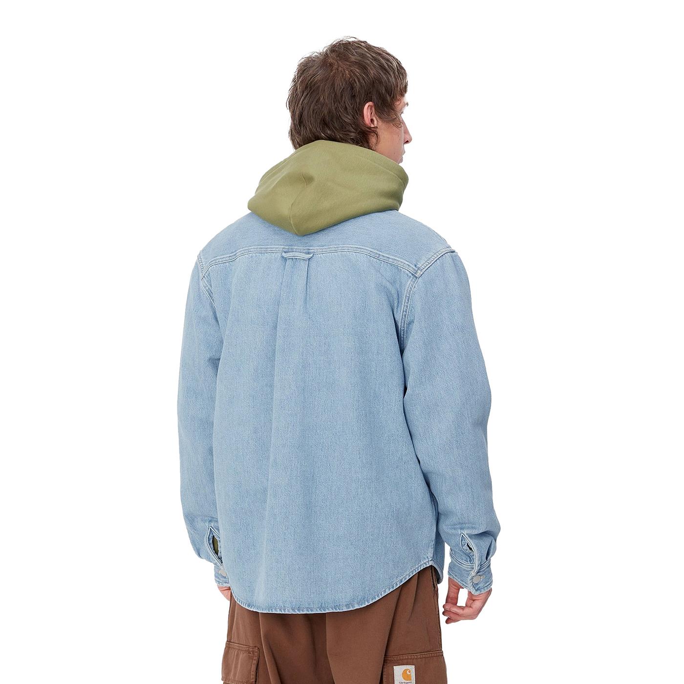 Carhartt WIP Harvey Shirt Jacket Blue dark bleached - I033346010E