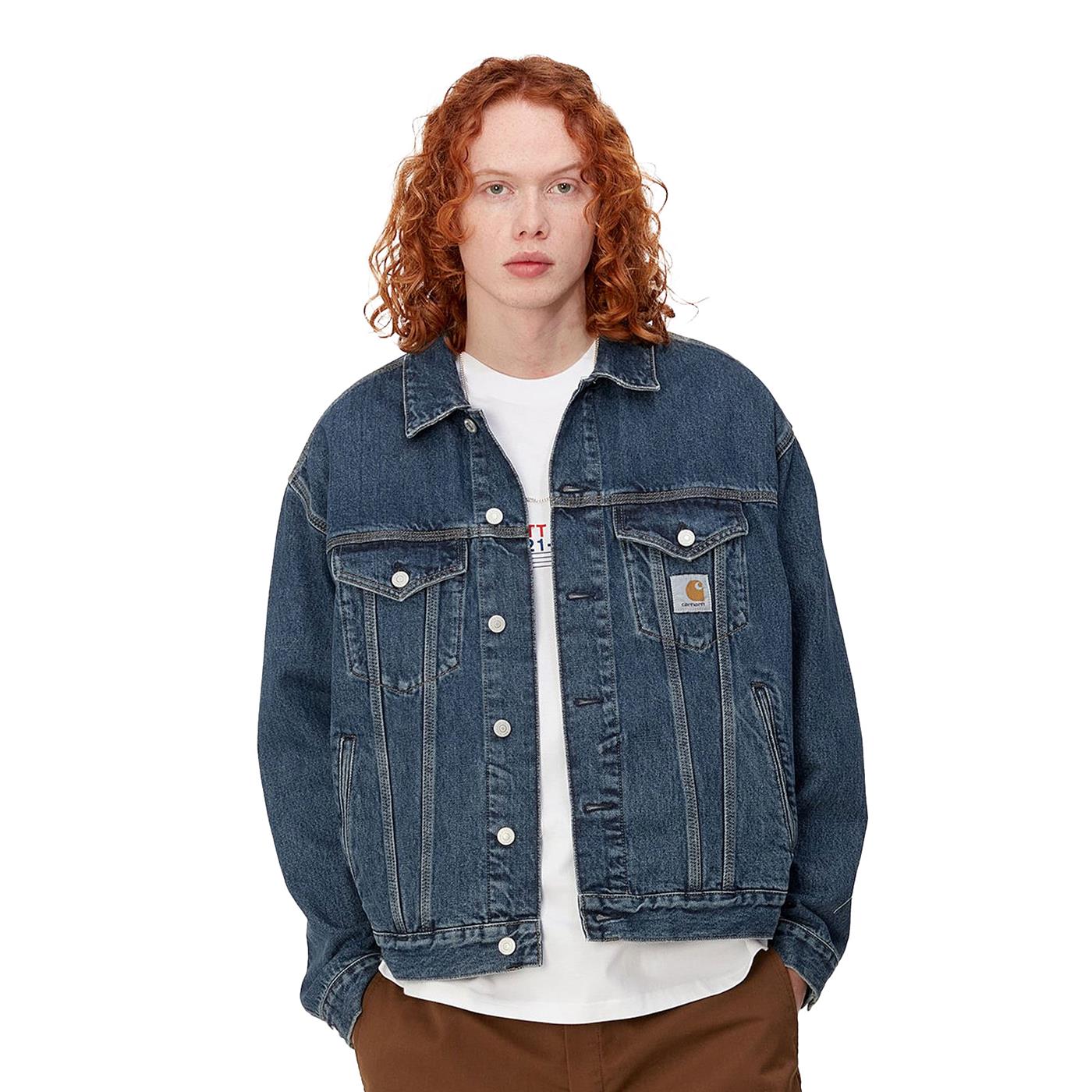 Carhartt WIP Helston Jacket Blue cloud stone - I033352014N