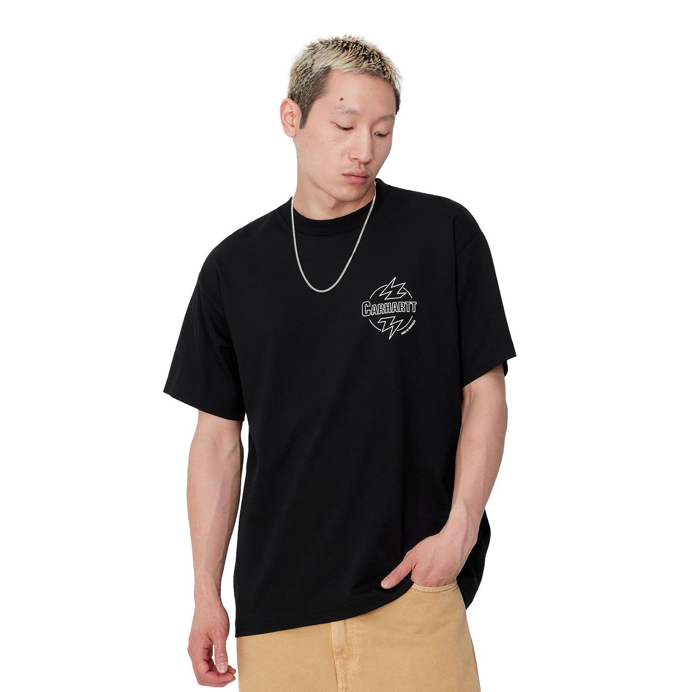 Carhartt WIP S/S Ablaze T-Shirt Black/Wax - I033639K02XX