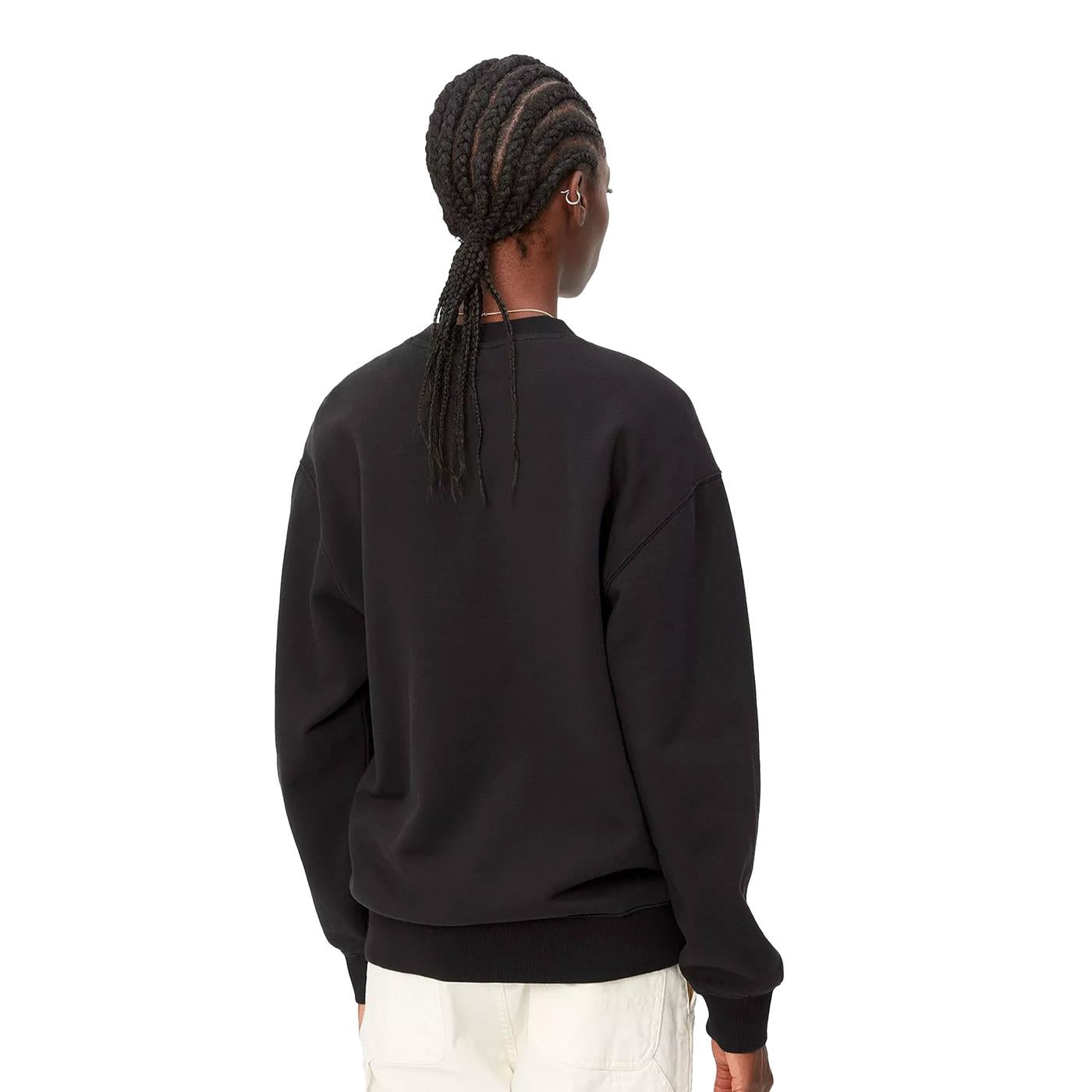 Carhartt WIP W Carhartt Sweat Black/White - I0336470D2XX