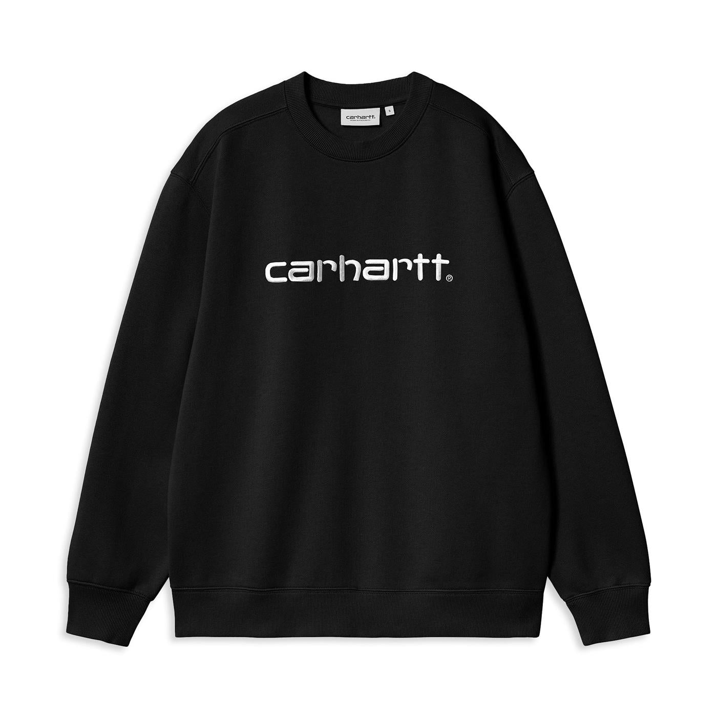 Carhartt WIP W Carhartt Sweat Black/White - I0336470D2XX