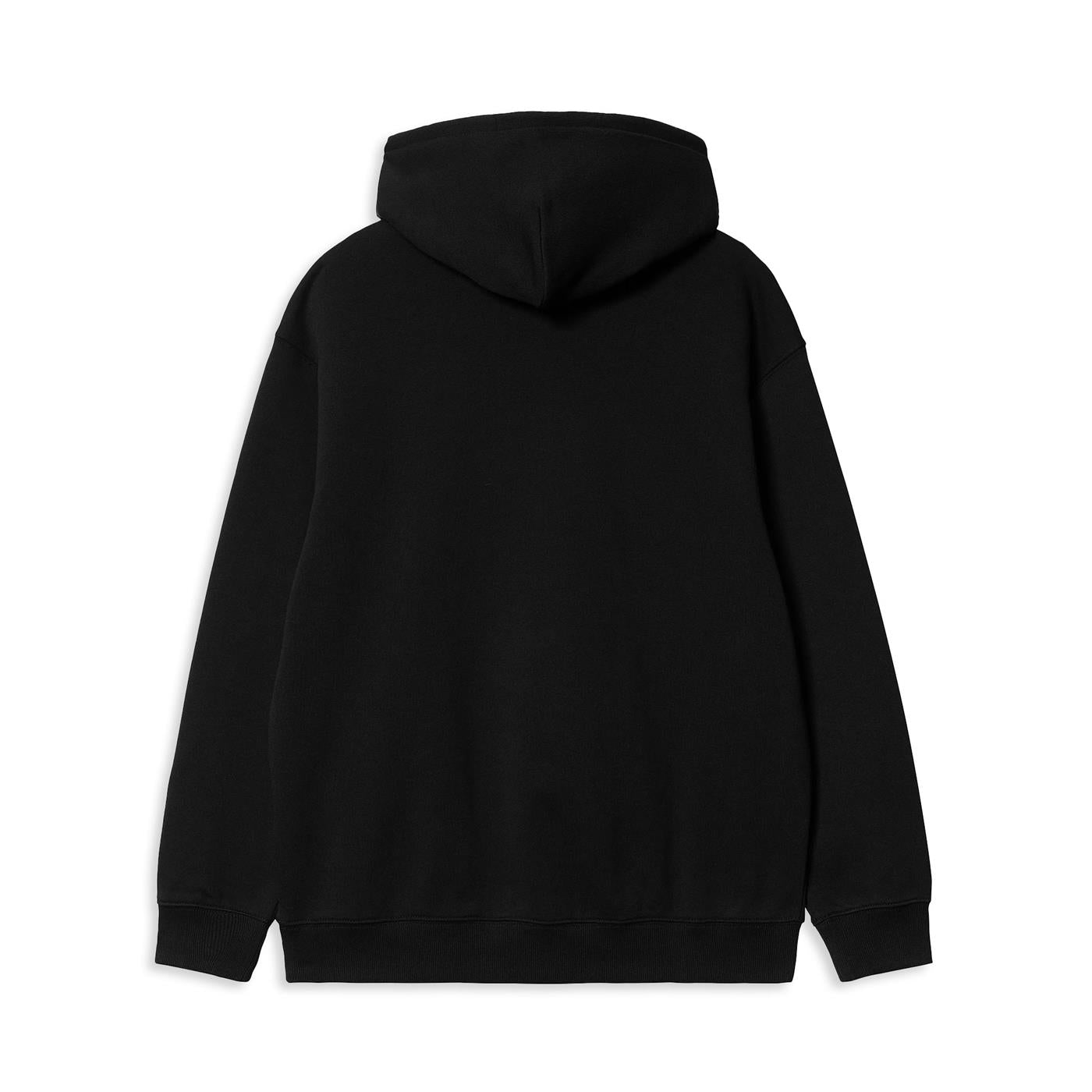 Carhartt WIP W Hooded Carhartt Sweat Black/White - I0336480D2XX