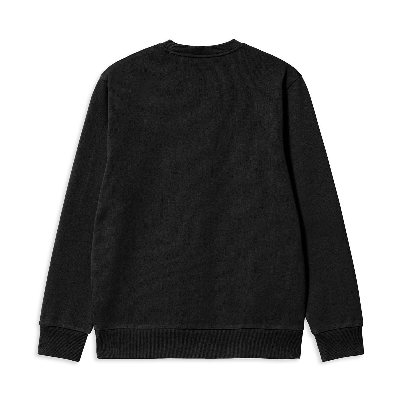 Carhartt WIP Script Embroidery Sweat Black/White - I0336570D2XX