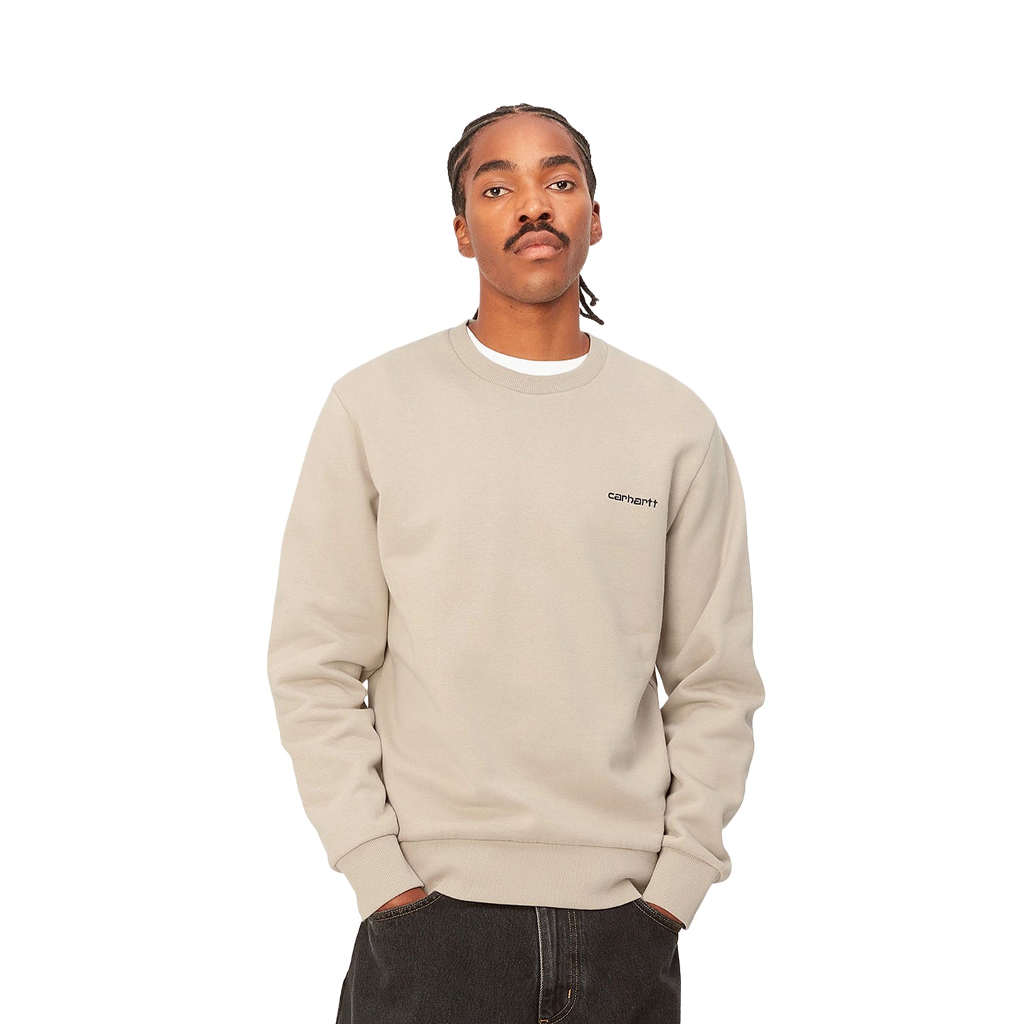 Carhartt WIP Script Embroidery Sweat Wall/Black