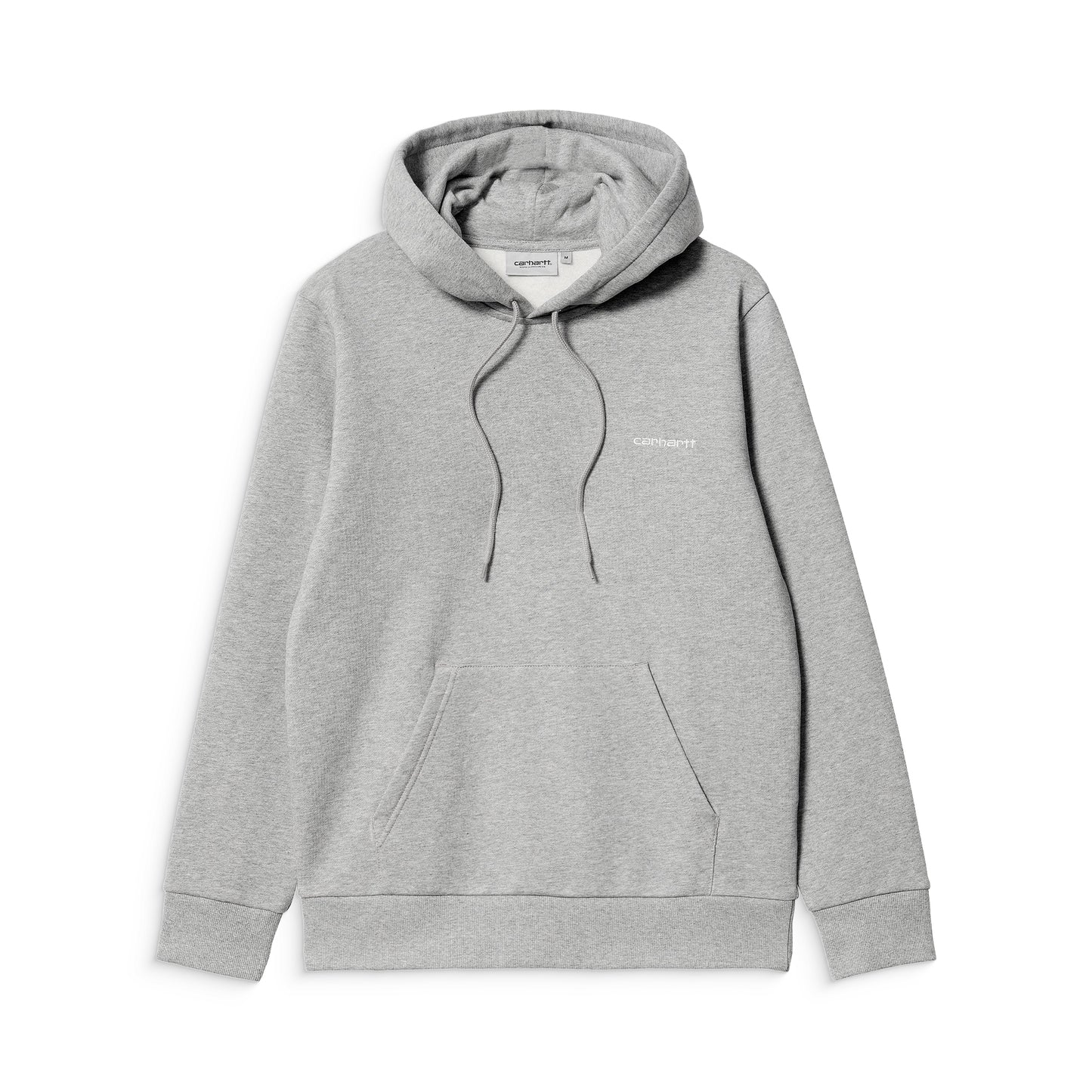 Carhartt WIP Hooded Script Embroidery Sweat Grey Heather