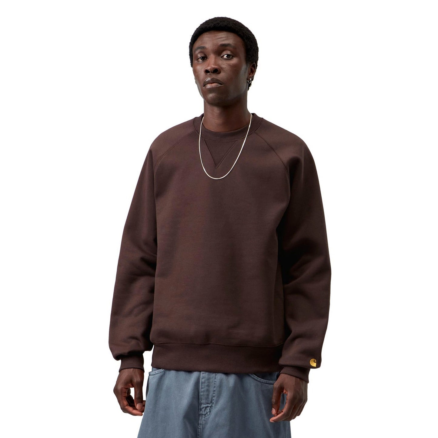 Carhartt WIP Chase Sweat Palisander/Gold - I0336603XEXX