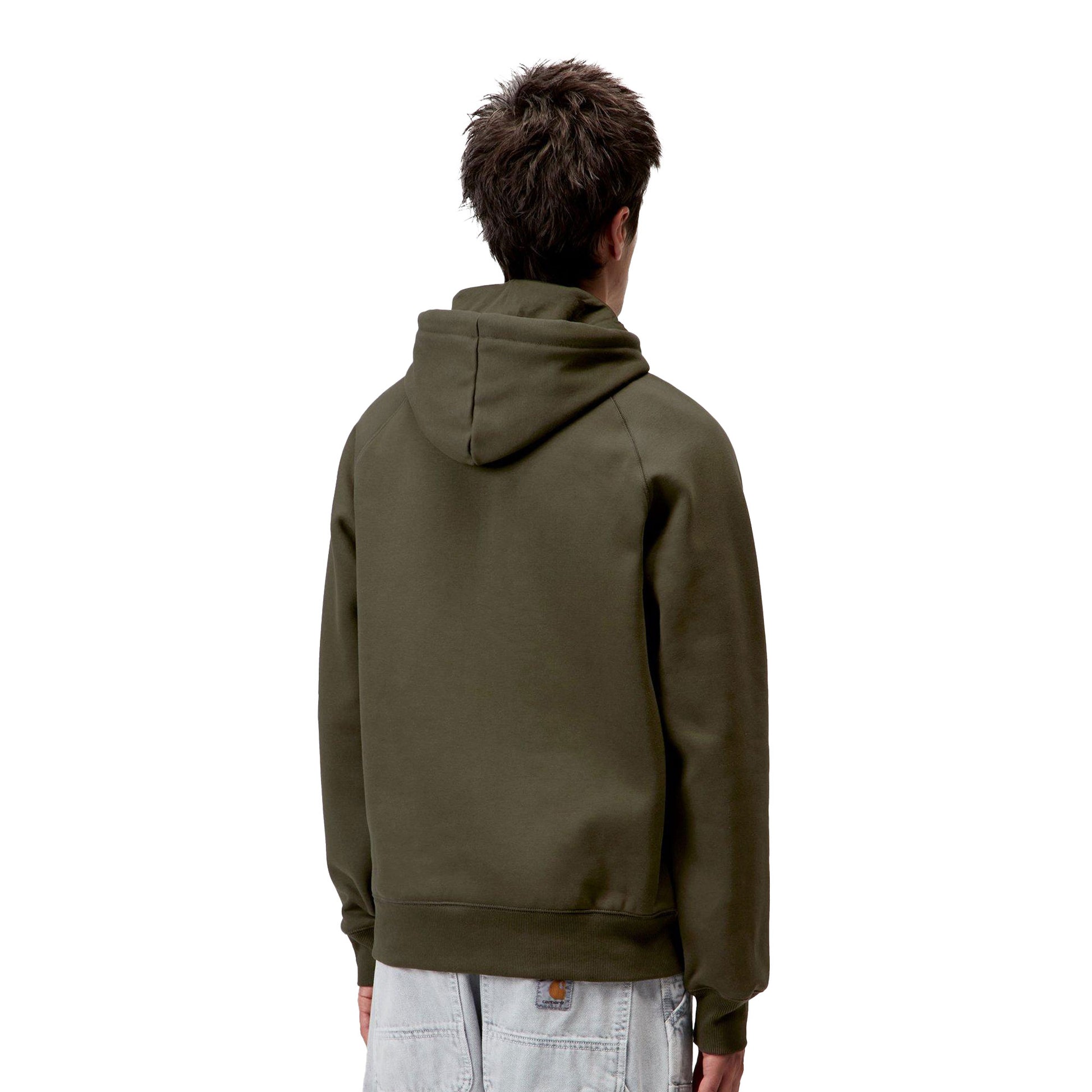 Carhartt WIP Hooded Chase Sweat Olive/Gold  - I0336613CBXX
