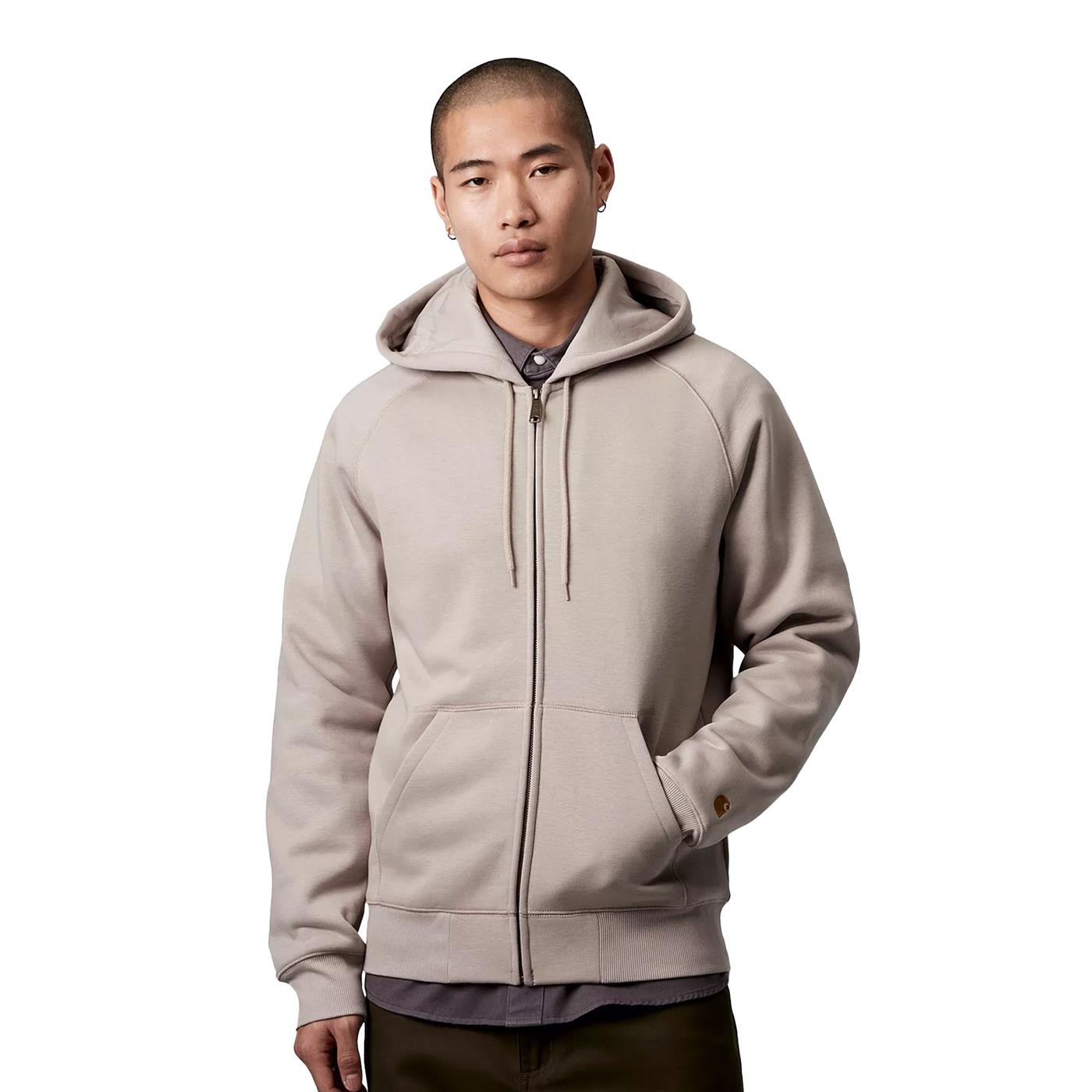 Carhartt WIP Hooded Chase Jacket Dusky Beige/Gold - I0336642Q6XX