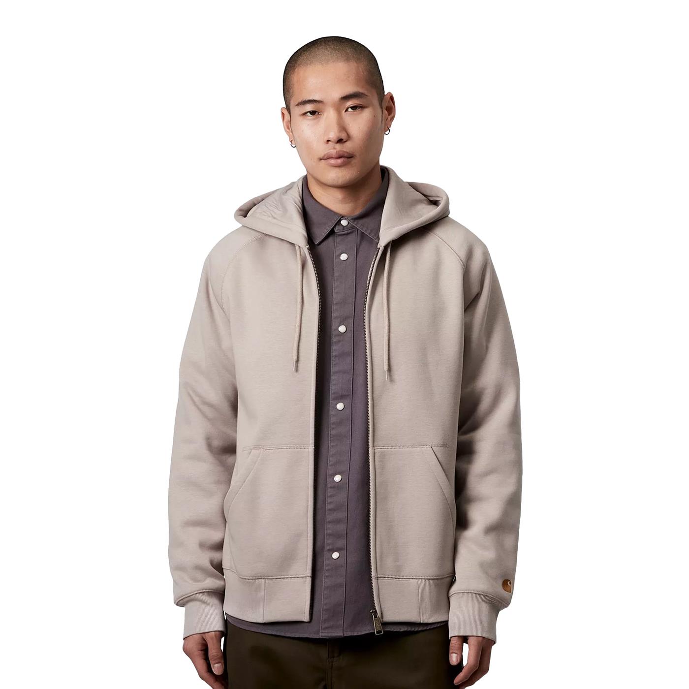 Carhartt WIP Hooded Chase Jacket Dusky Beige/Gold - I0336642Q6XX