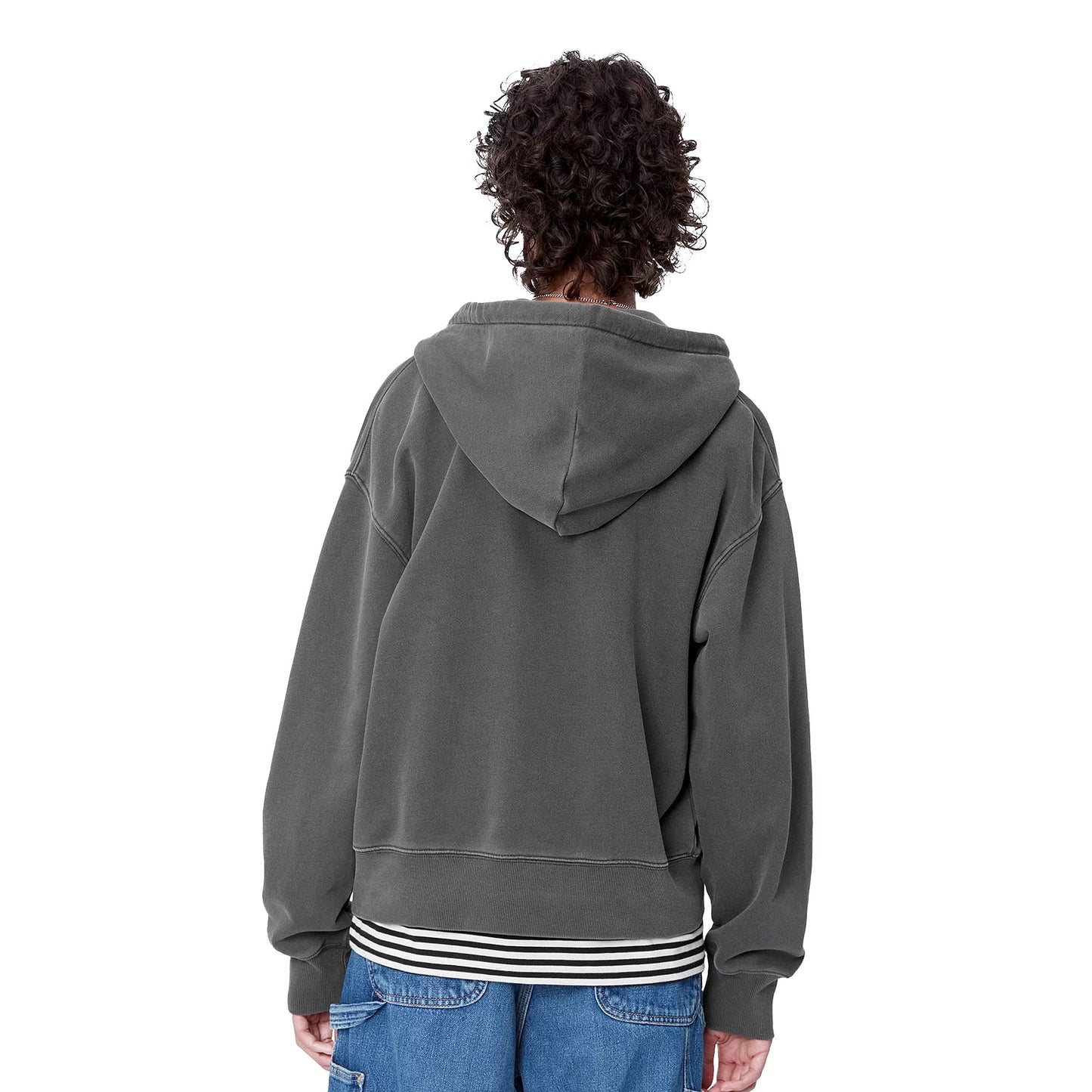 Carhartt WIP W Hooded Nelson Jacket Graphite garment dyed - I03383087GD