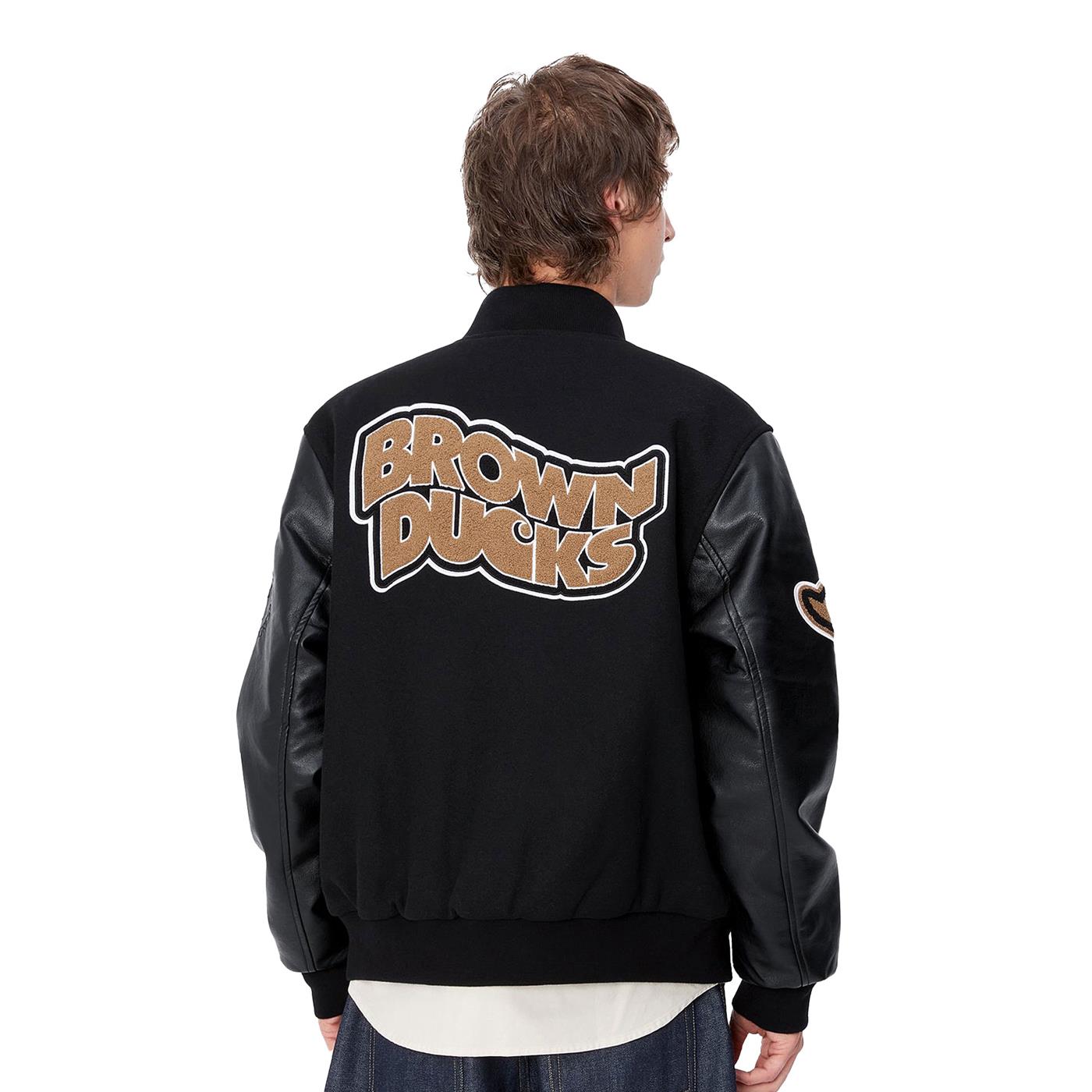 Carhartt WIP Brown Ducks Bomber Black/Black - I03385500EXX