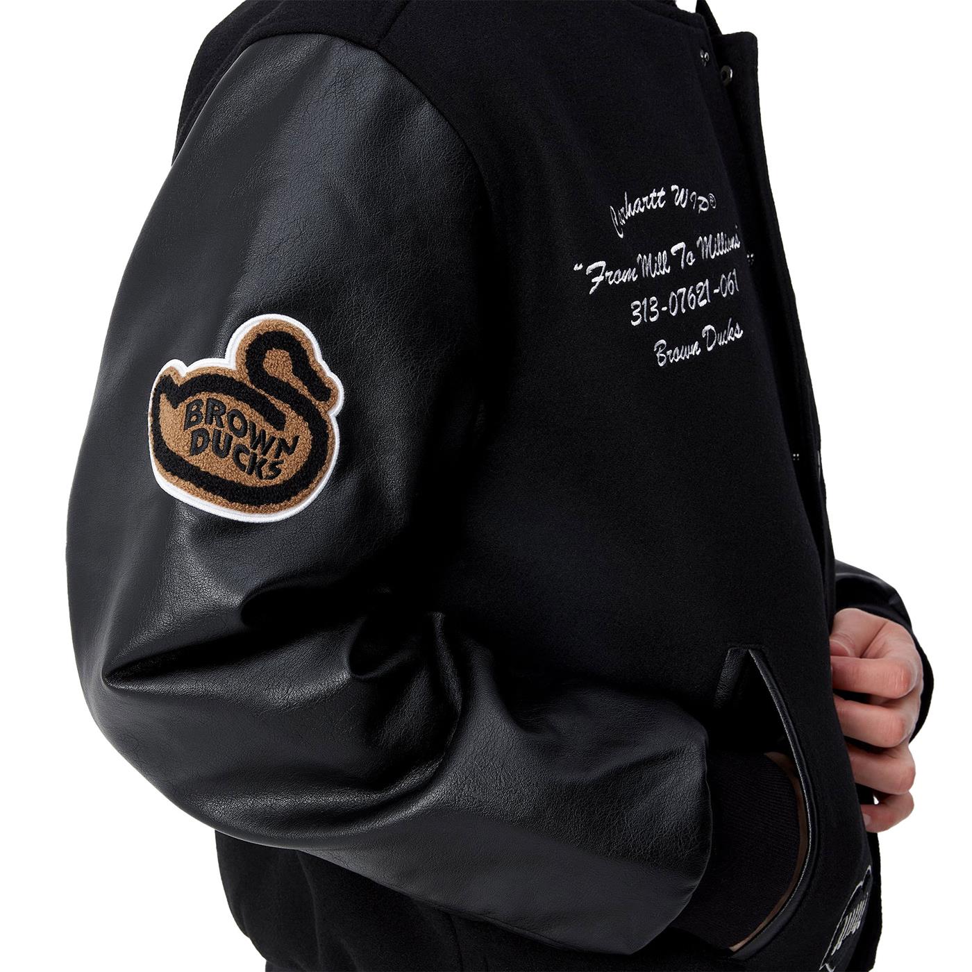 Carhartt WIP Brown Ducks Bomber Black/Black - I03385500EXX