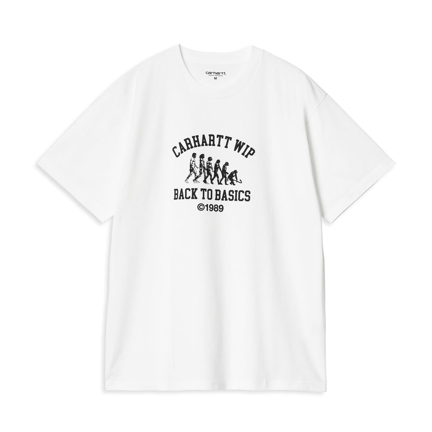 Carhartt WIP S/S Basics T-Shirt White/Black - I03398900AXX