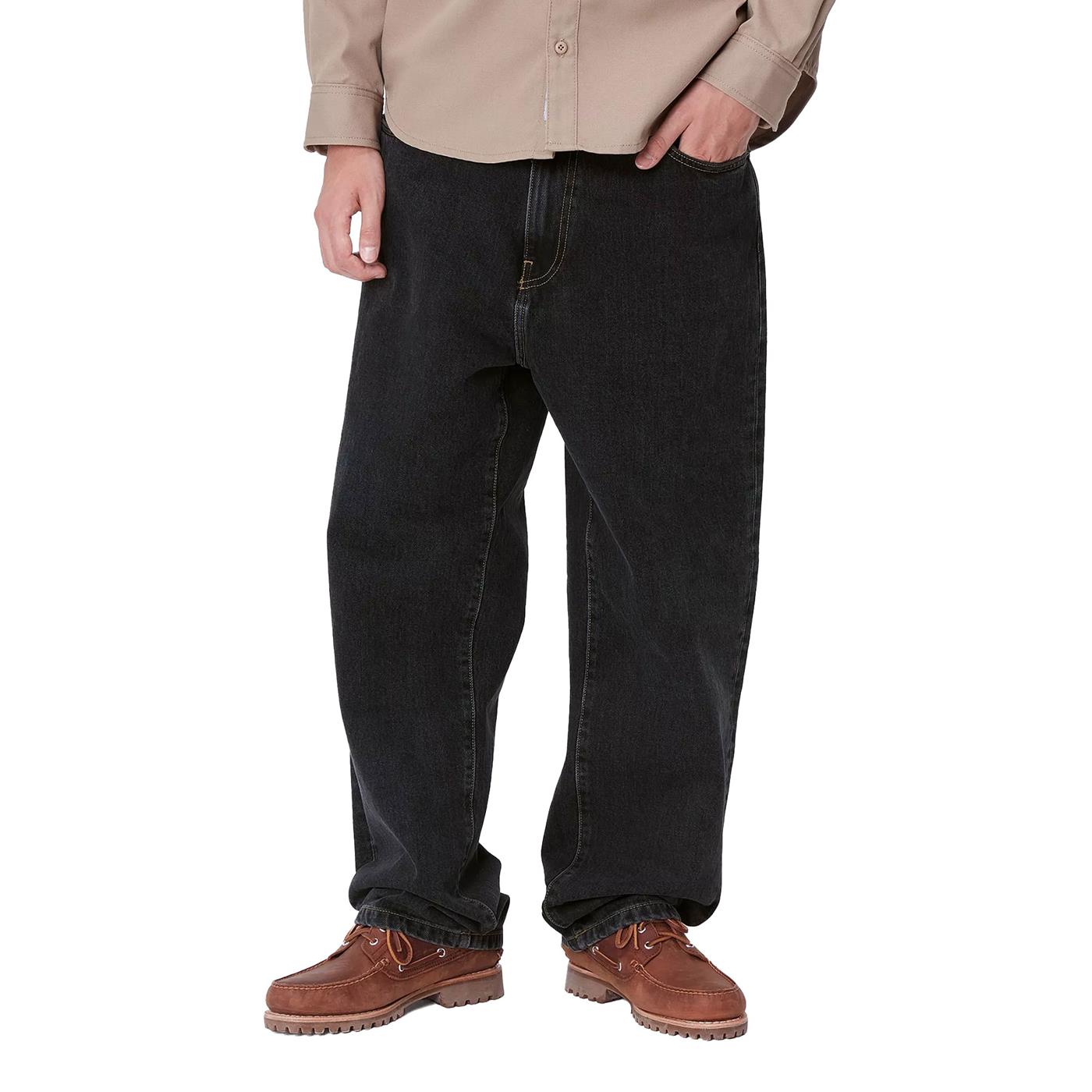 Carhartt WIP Aaron Pant Black stone washed - I0342378906