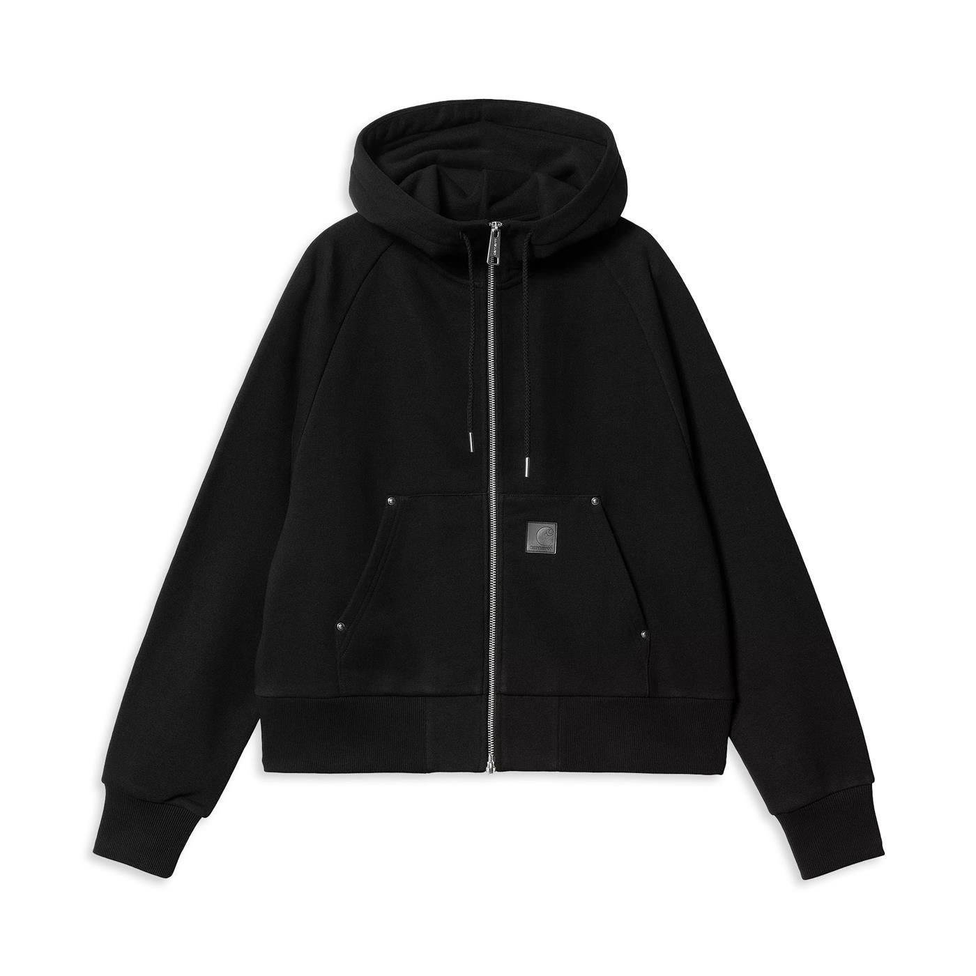 Carhartt WIP W Hooded Eldon Sweat Jacket Black - I03437489XX