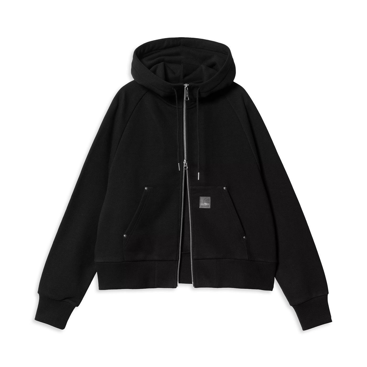 Carhartt WIP W Hooded Eldon Sweat Jacket Black - I03437489XX