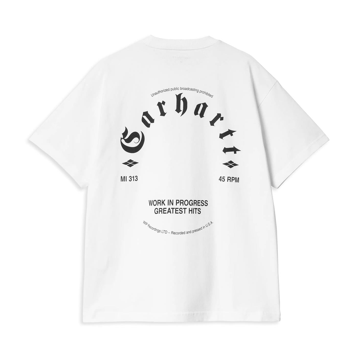 Carhartt WIP S/S Greatest Hits T-Shirt White/Black - I03439400AXX