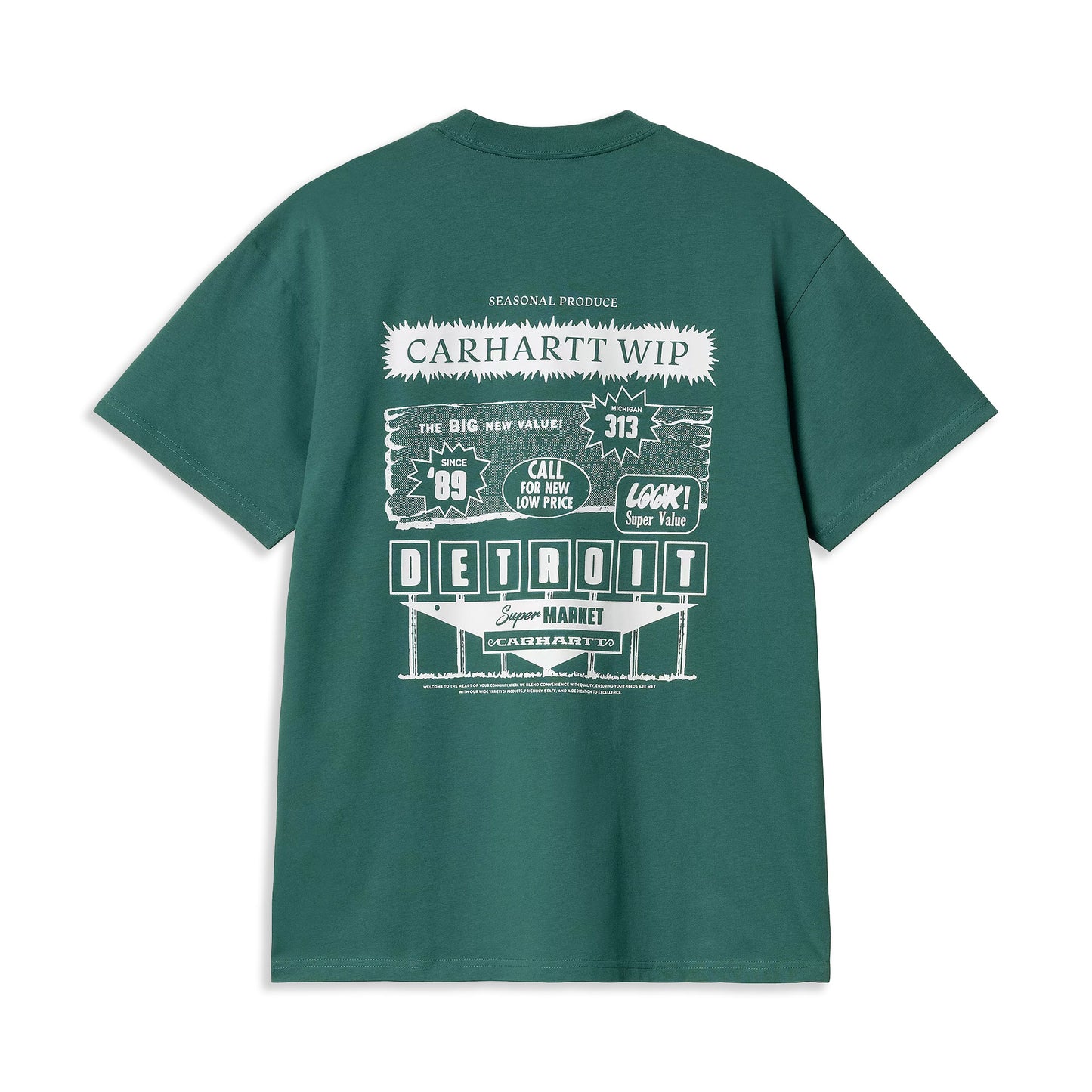 Carhartt WIP S/S Catalogue T-Shirt Rainforest/White - I0346442SGXX