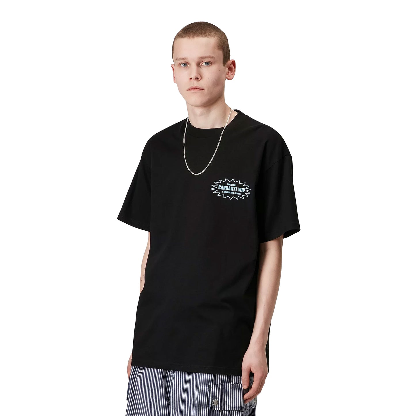 Carhartt WIP S/S Catalogue T-Shirt Black/Bluebird - I0346442X8XX