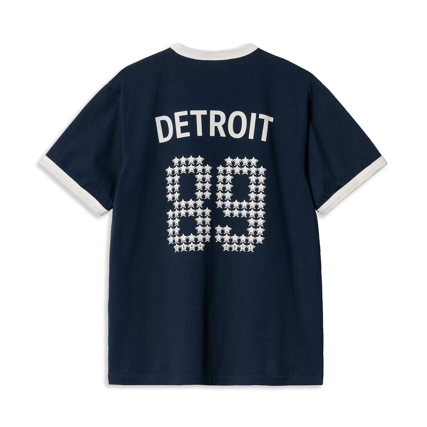 Carhartt WIP S/S 89 Ringer T-Shirt Ink/Wax heavy enzyme wash - I0347132X34G