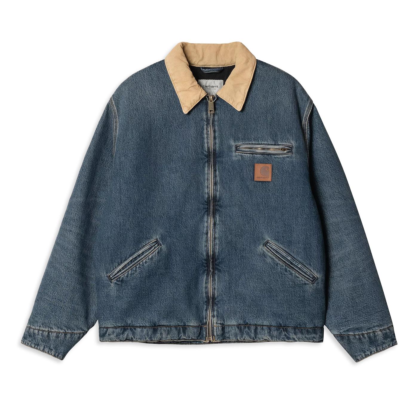 Carhartt WIP OG Detroit Jacket Blue/Dusty Hamilton Brown - I0347342XN4Q