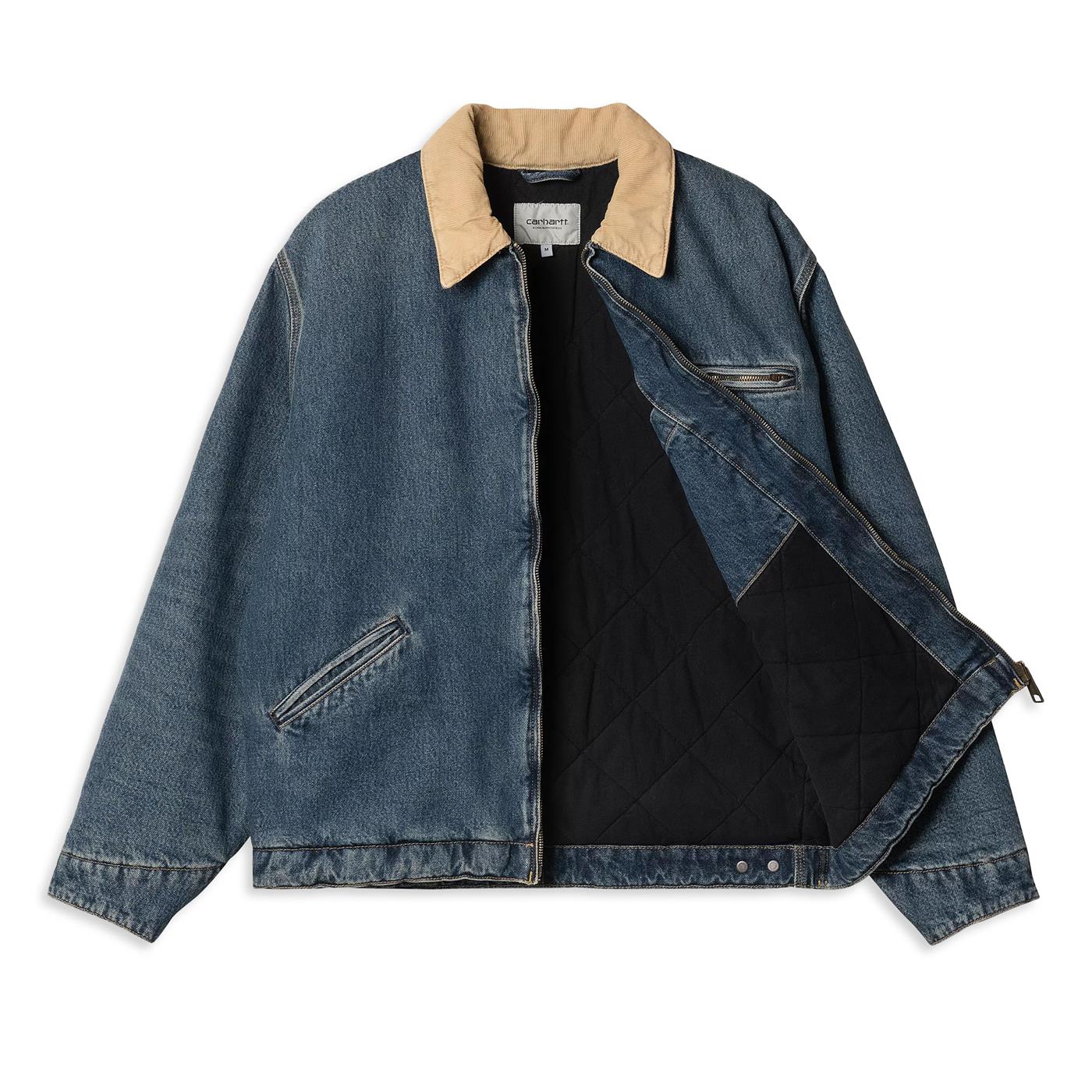 Carhartt WIP OG Detroit Jacket Blue/Dusty Hamilton Brown - I0347342XN4Q