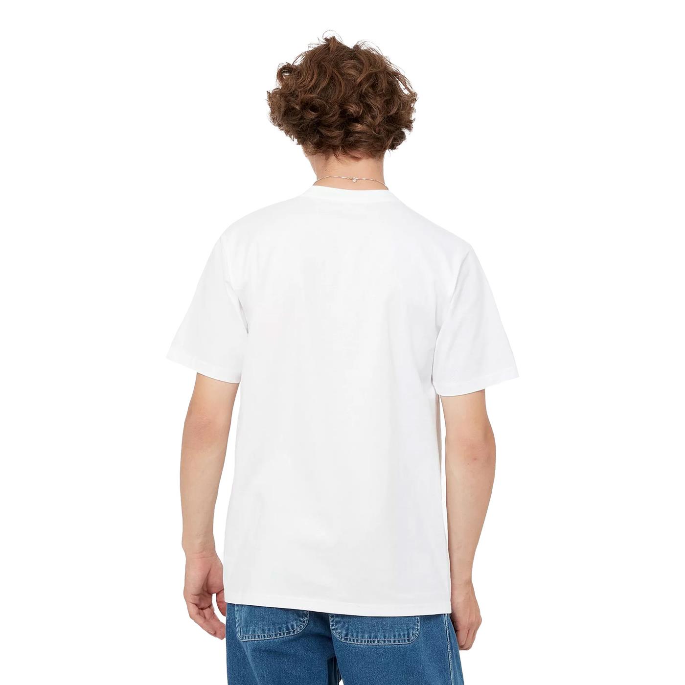 Carhartt WIP S/S University Script T-Shirt White/Black - I03485200AXX