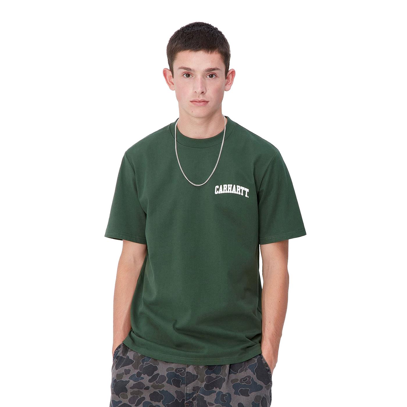 Carhartt WIP S/S University Script T-Shirt Sycamore Tree - I0348522DSXX