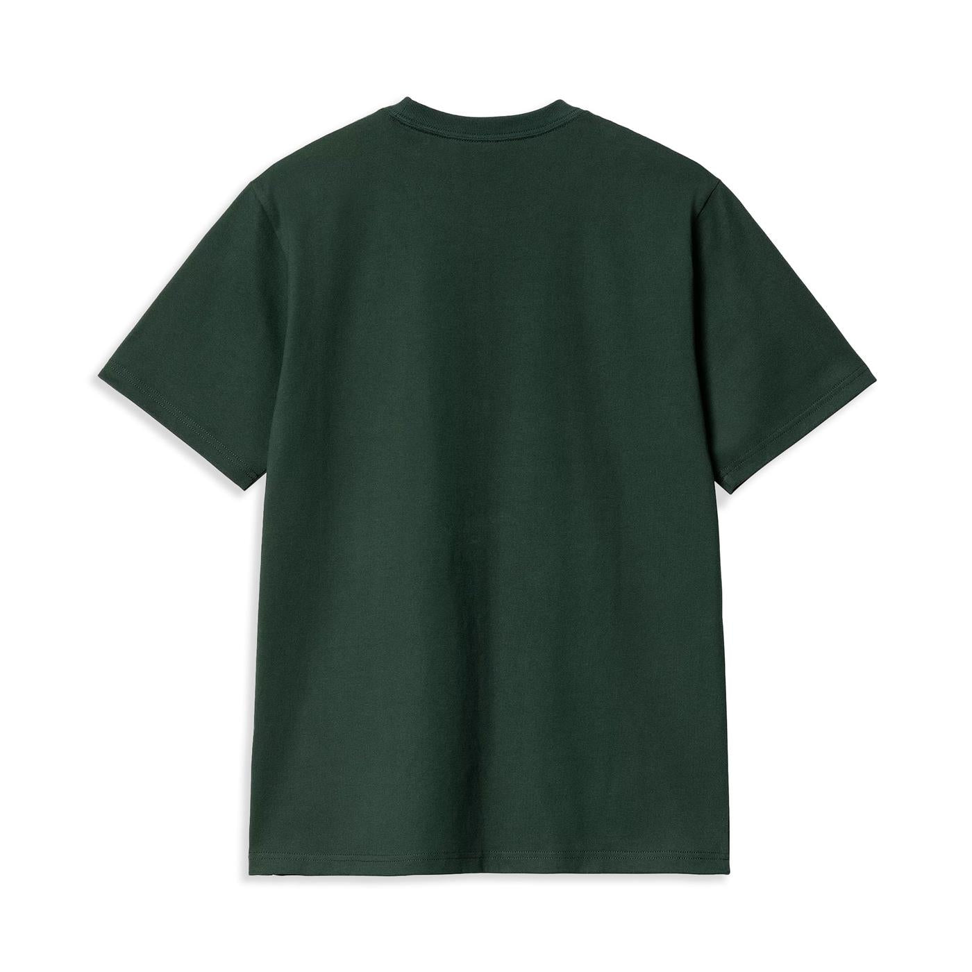 Carhartt WIP S/S University Script T-Shirt Conifer/White - I0348522RQXX