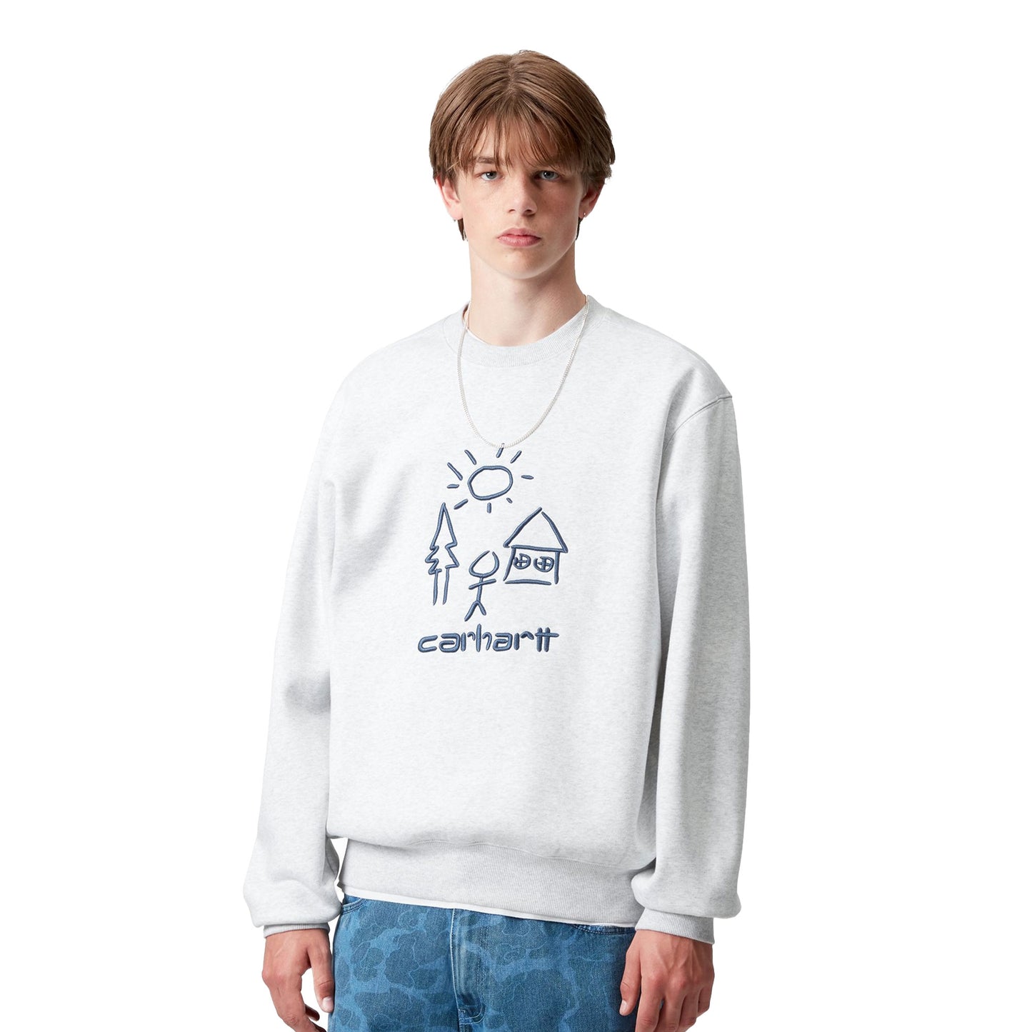 Carhartt WIP Masterpiece Sweat Ash Heather/Wolfsbane