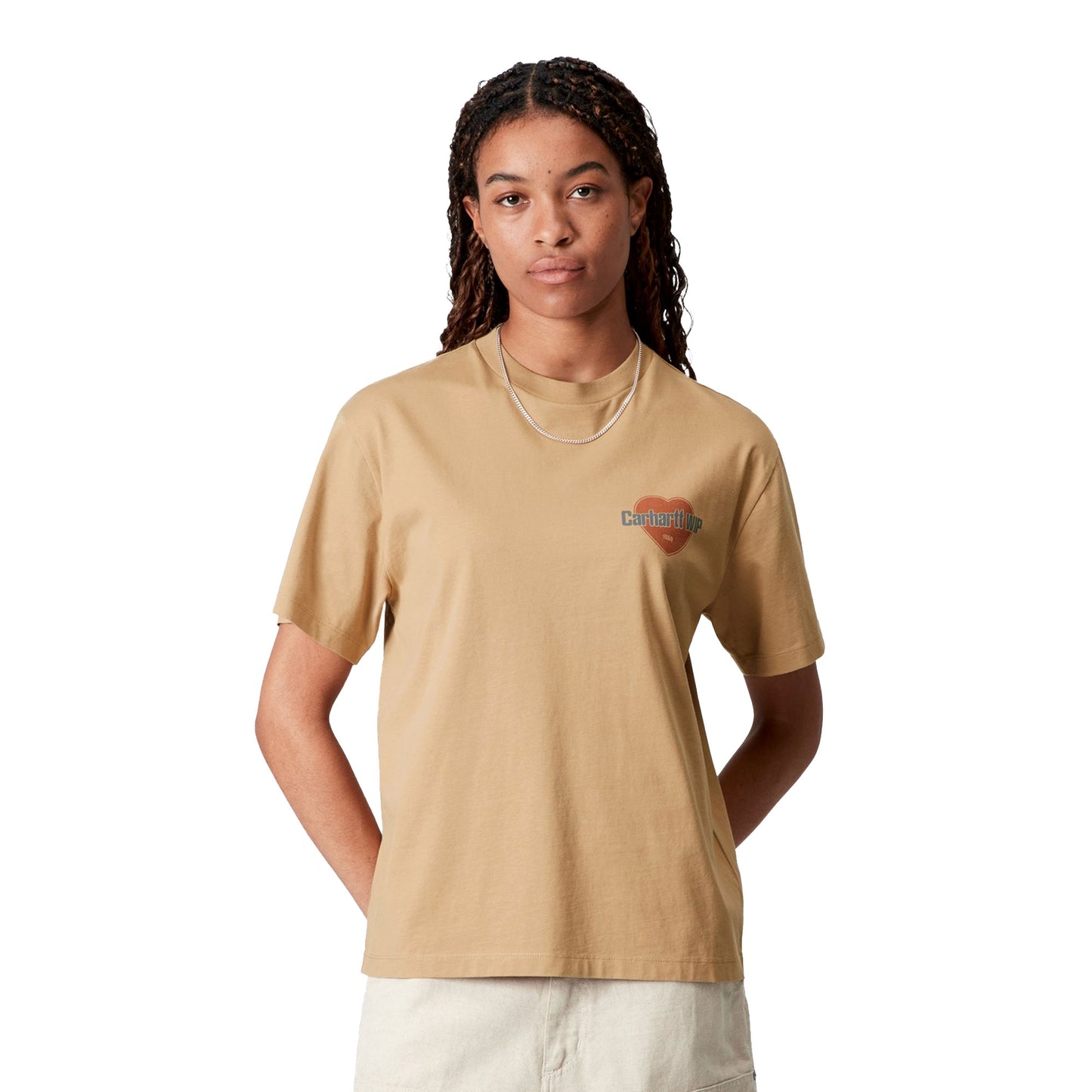 Carhartt WIP W S/S Growth T-Shirt Dusty Hamilton Brown - I03526407E06