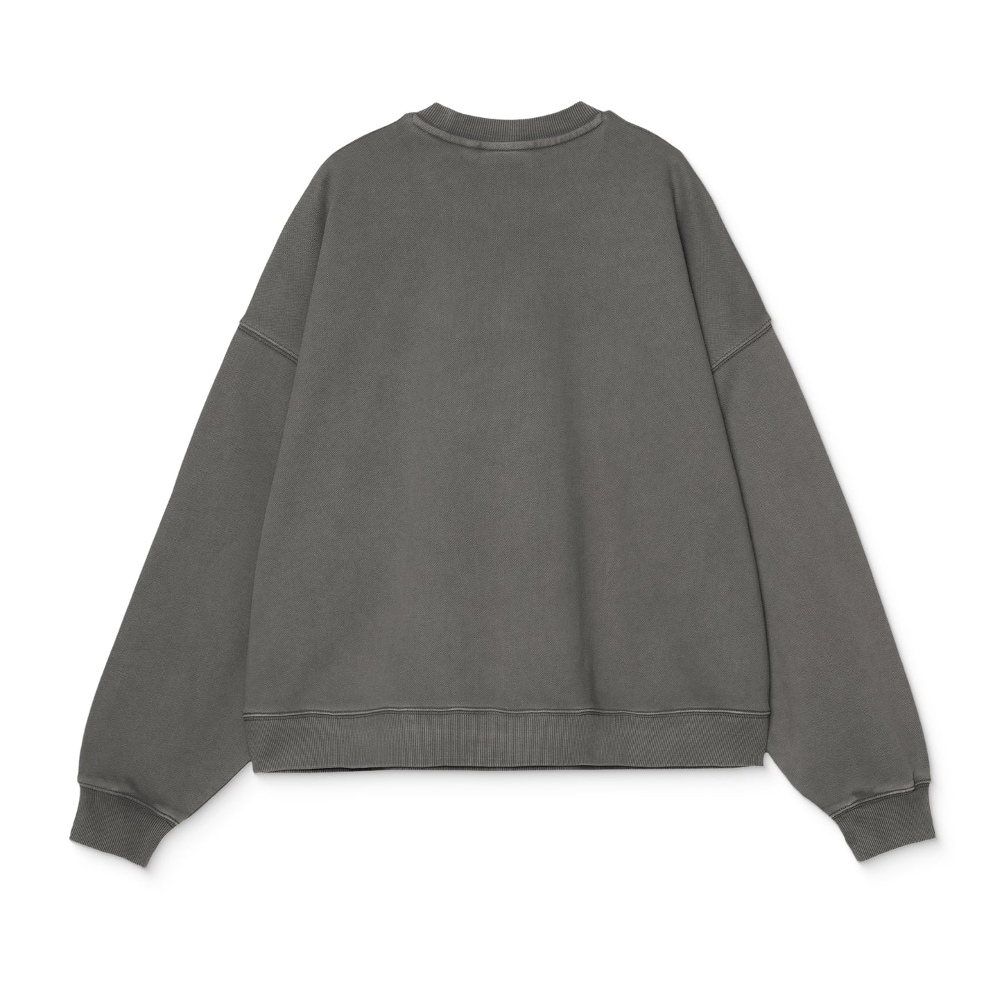 Carhartt WIP Benton Sweat Graphite garment dyed - I03543687GD