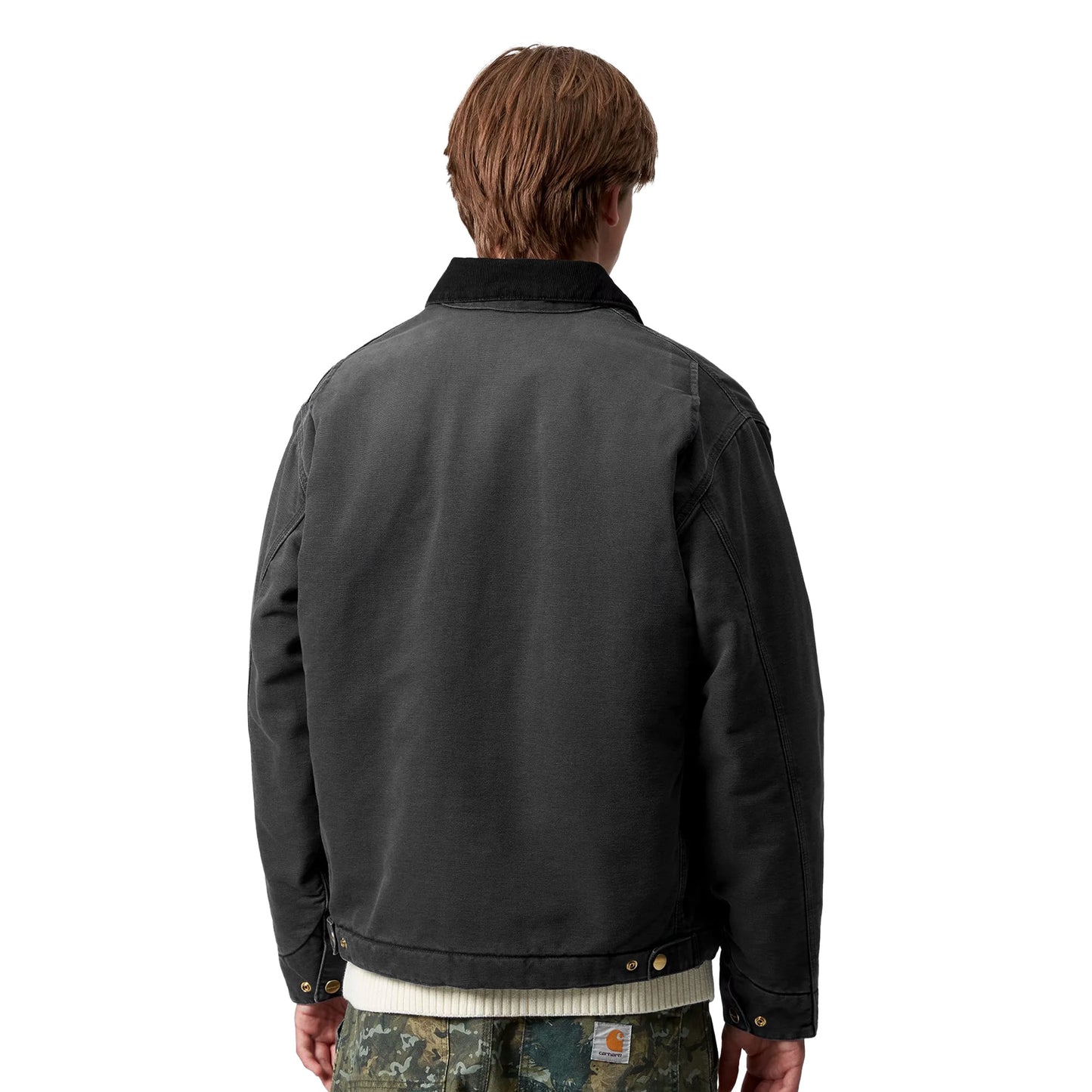 Carhartt WIP OG Detroit Jacket Black/Black stone canvas - I03561400E4O