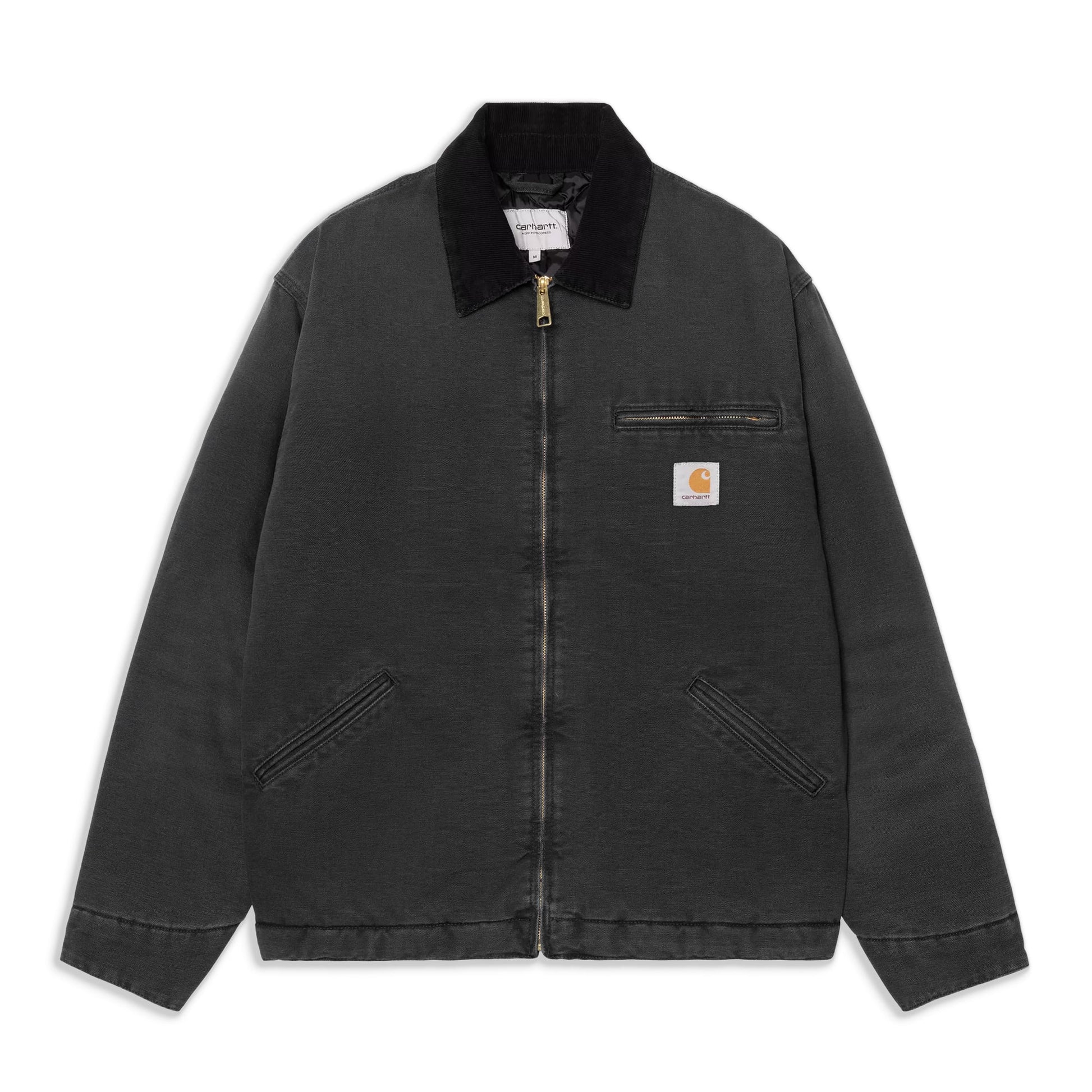 Carhartt WIP OG Detroit Jacket Black/Black stone canvas  - I03561400E4O