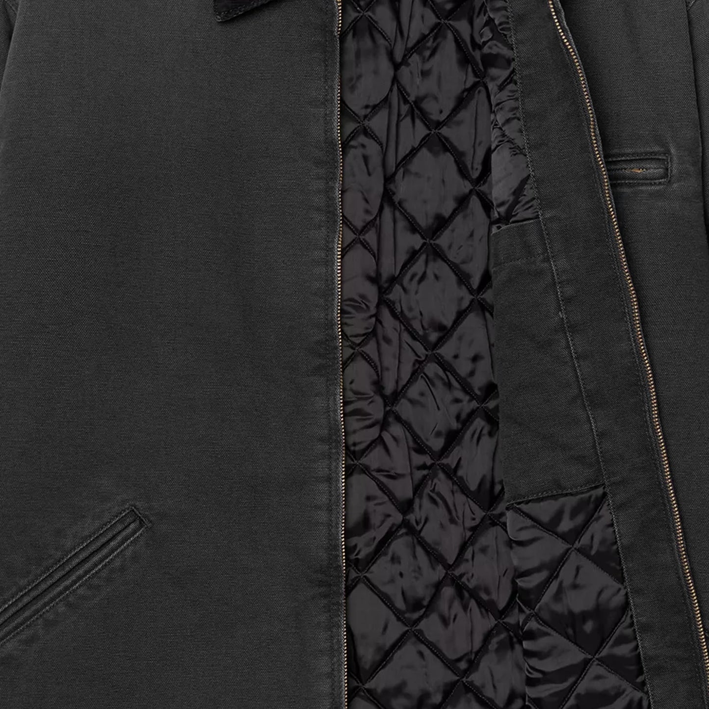 Carhartt WIP OG Detroit Jacket Black/Black stone canvas - I03561400E4O