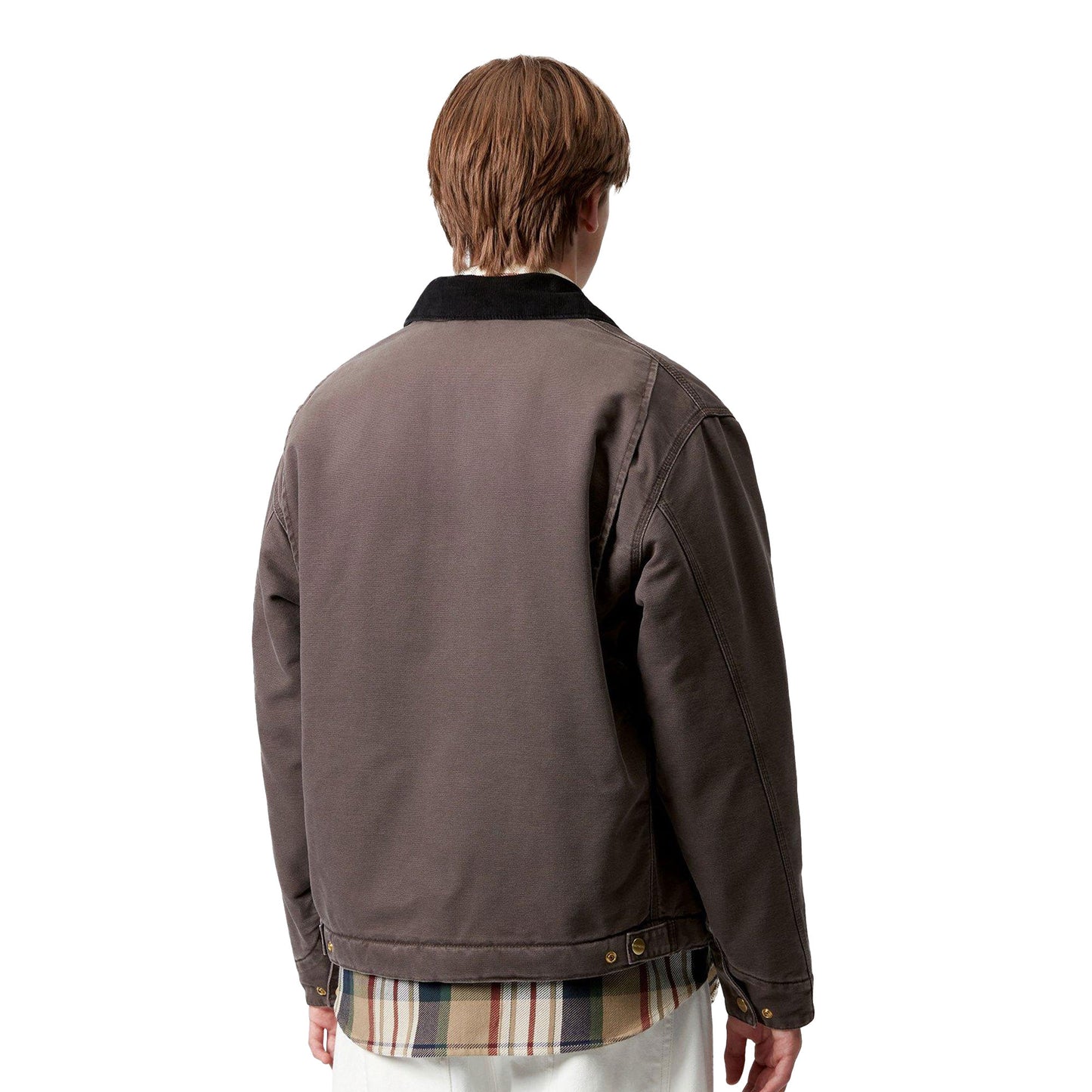 Carhartt WIP OG Detroit Jacket Tobacco/Black stone canvas - I0356141YL4O