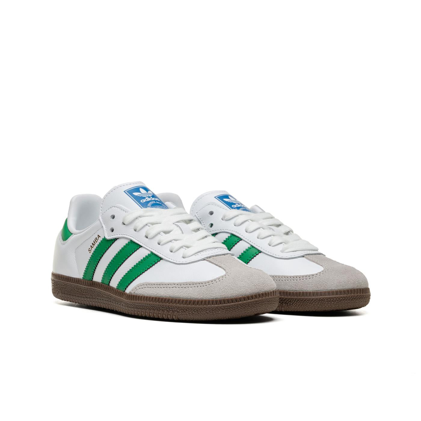Adidas Originals Samba OG Cloud White/Green/Gum5 - IG1024