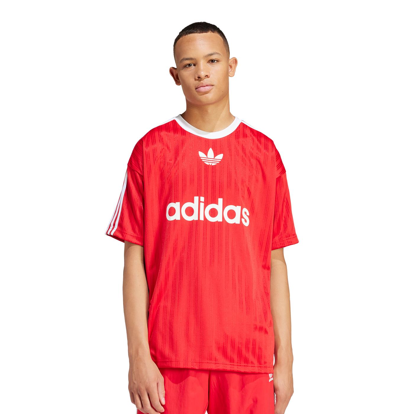 Adidas Originals Adicolor Poly Tee Better Scarlet/White - IM9458