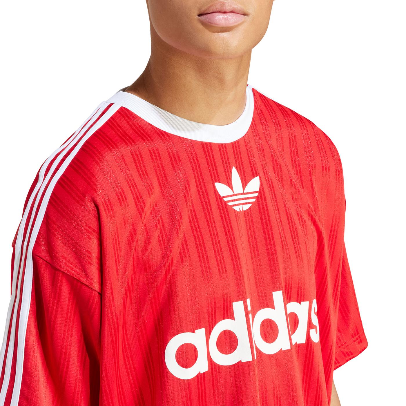 Adidas Originals Adicolor Poly Tee Better Scarlet/White - IM9458
