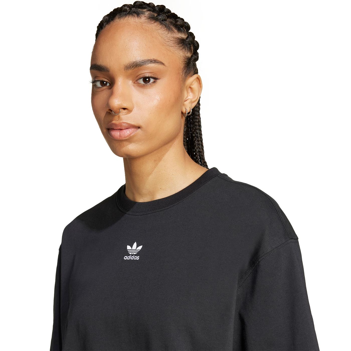 Adidas Originals Essentials Crop Tee Black  - IW5706