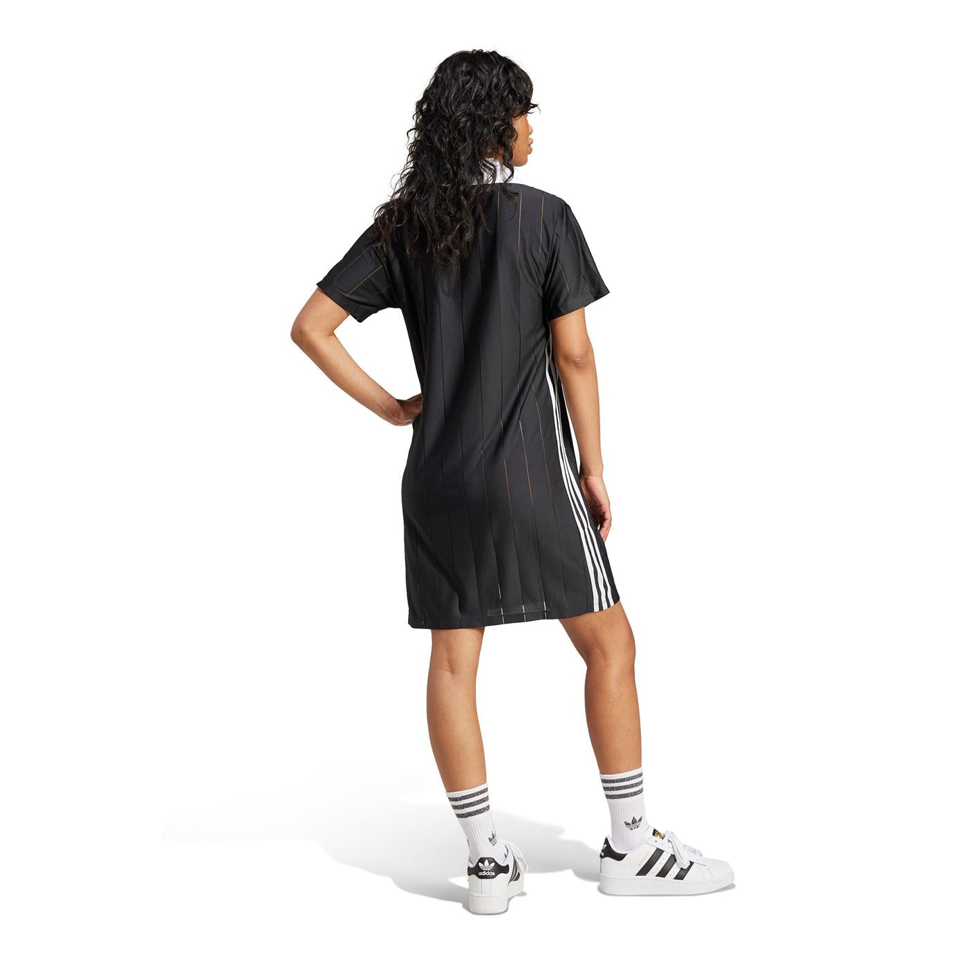 Adidas Originals Adicolor 3-Stripes Pinstripe Dress Black - IX5510