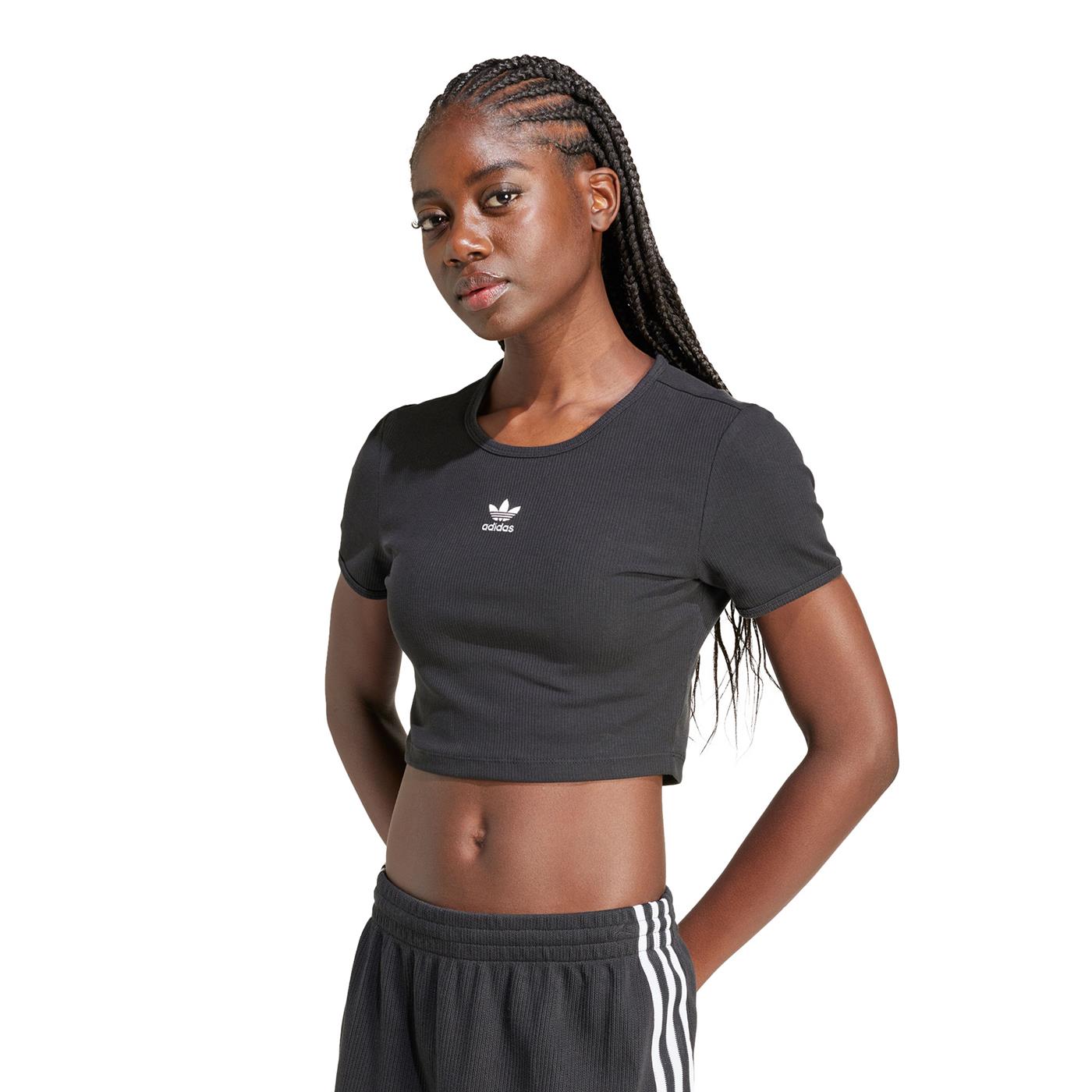 Adidas Originals Essential Rib Tee Black  - IY9664