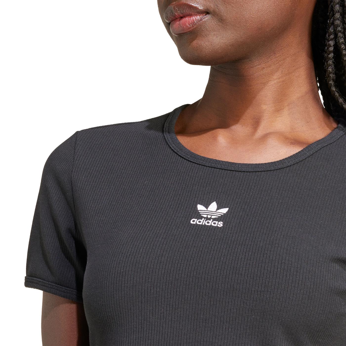 Adidas Originals Essential Rib Tee Black  - IY9664